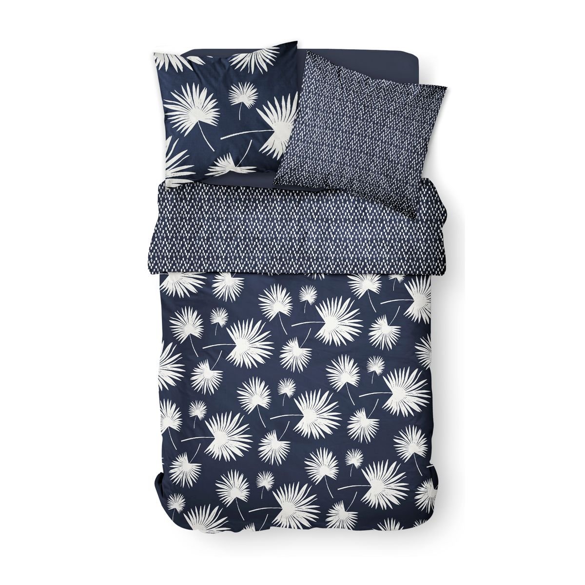 Printed cotton bed set TODAY LINGE DE MAISON Blue