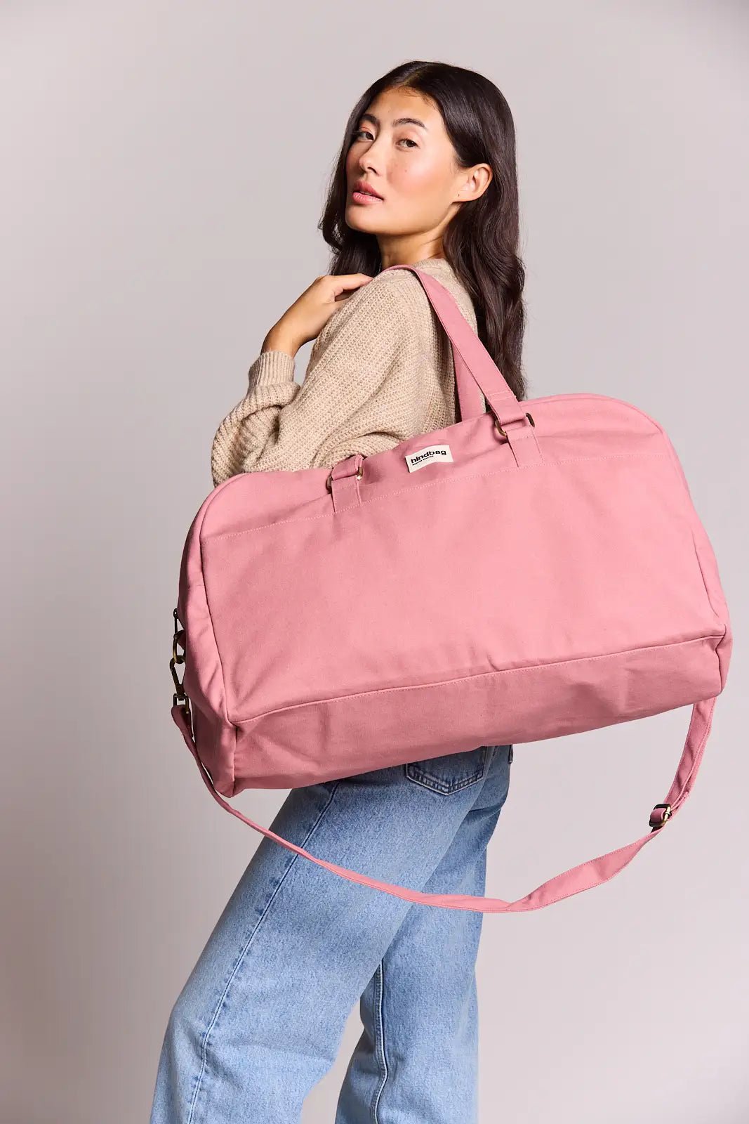 Cotton travel bag HINDBAG Pink
