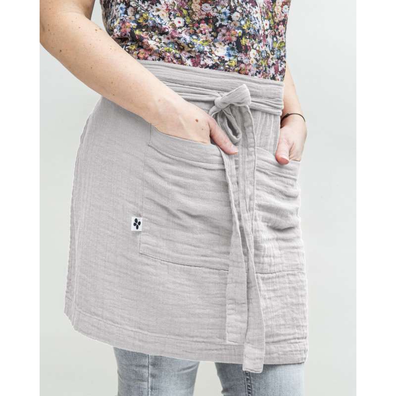 Chef apron in cotton gauze  Nuage