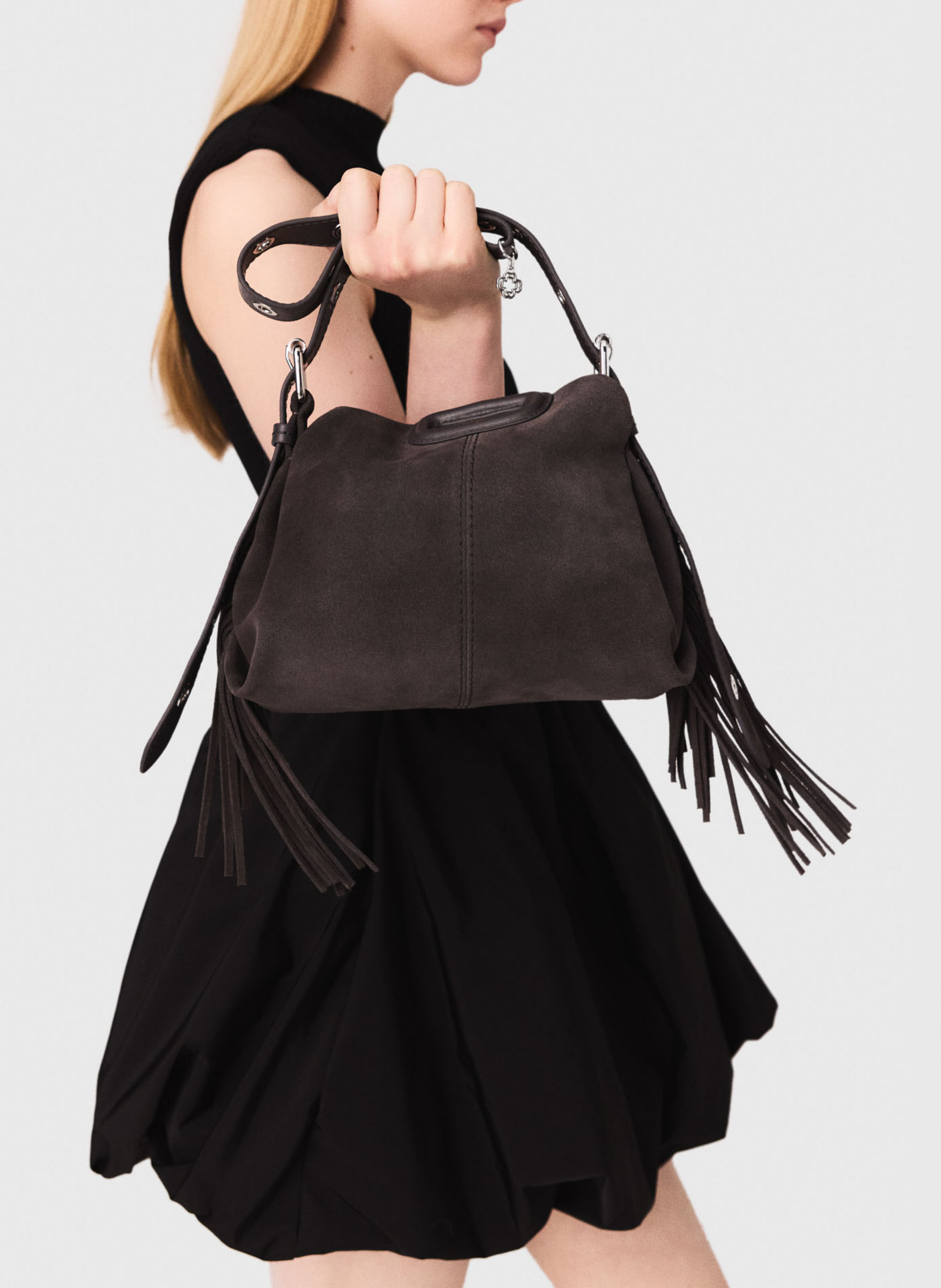 Short dress with high collar MAJE Black