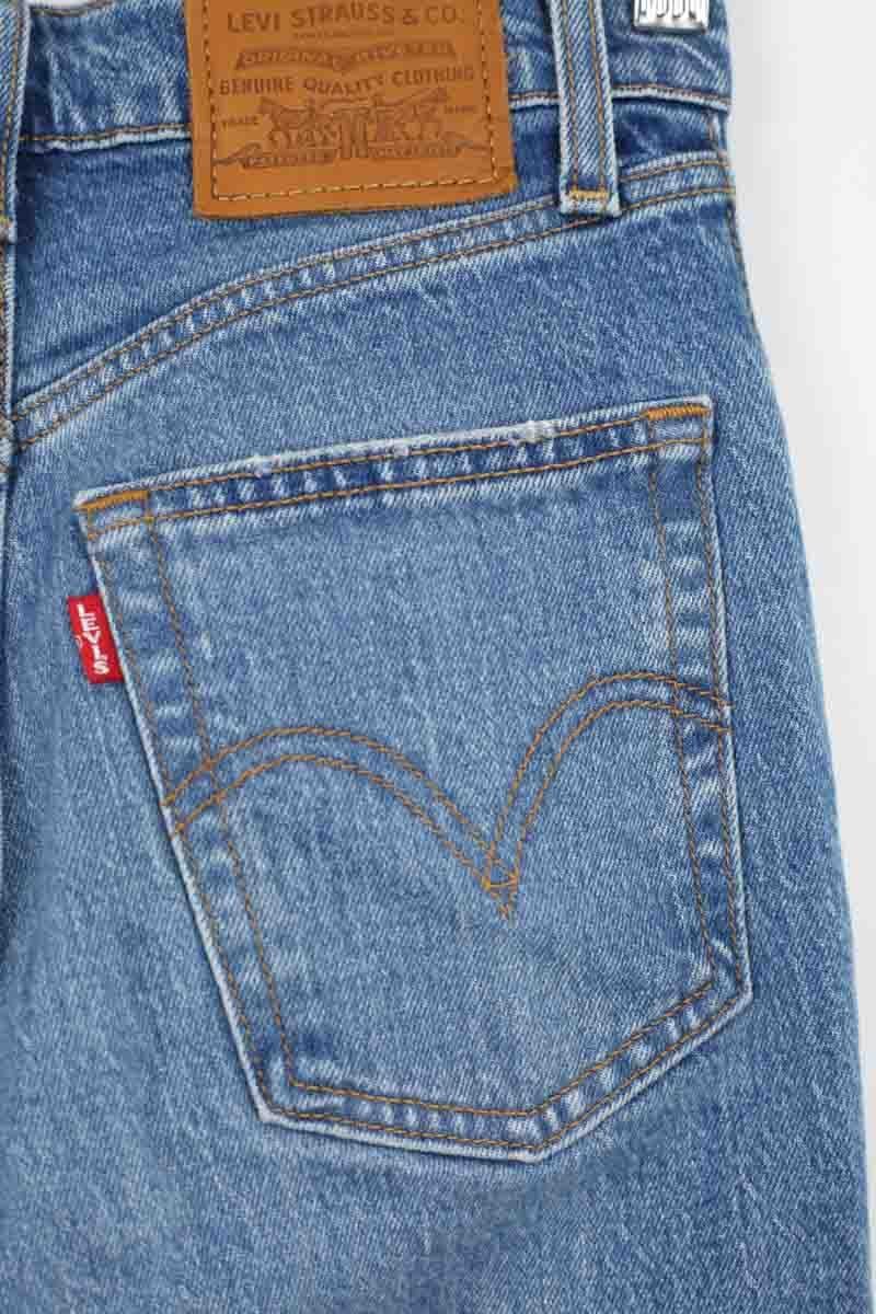 Cotton straight jeans LEVI'S - Seconde main Blue
