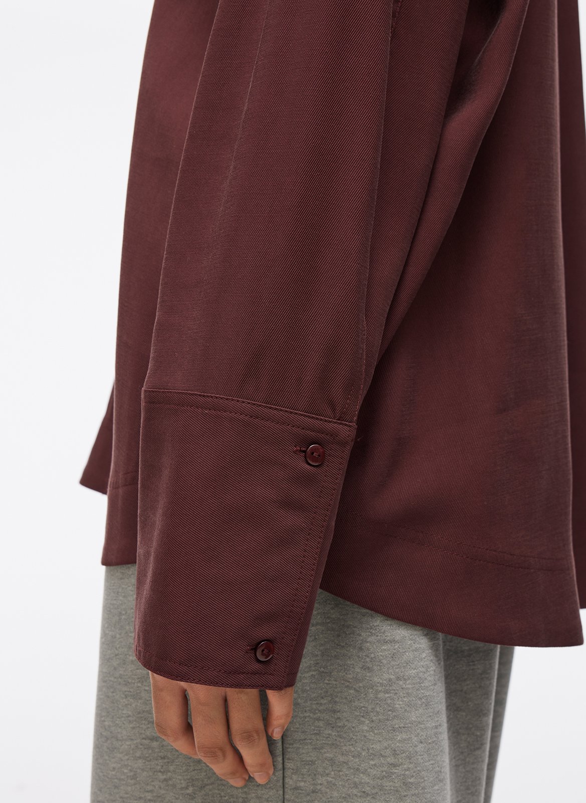 Shirt with classic collar ROUGE EDIT Brown