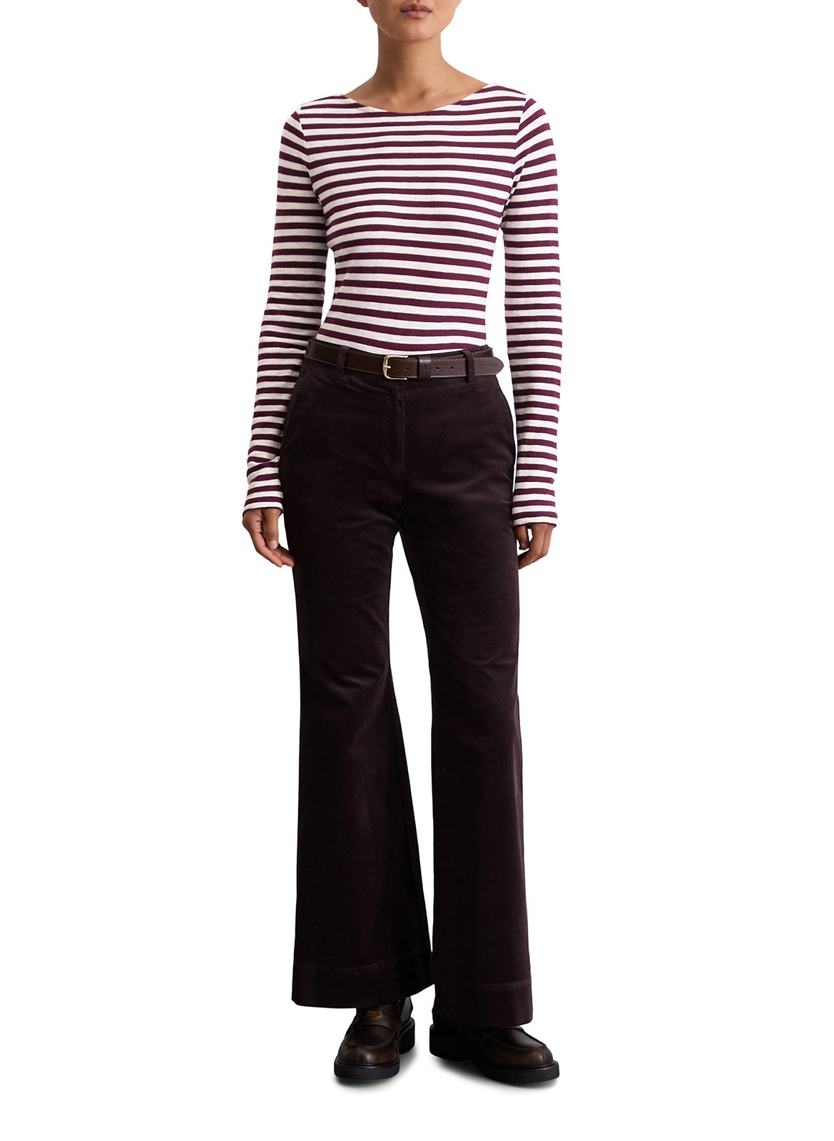 Camiseta recta de algodón a rayas MARC O'POLO Multicolor