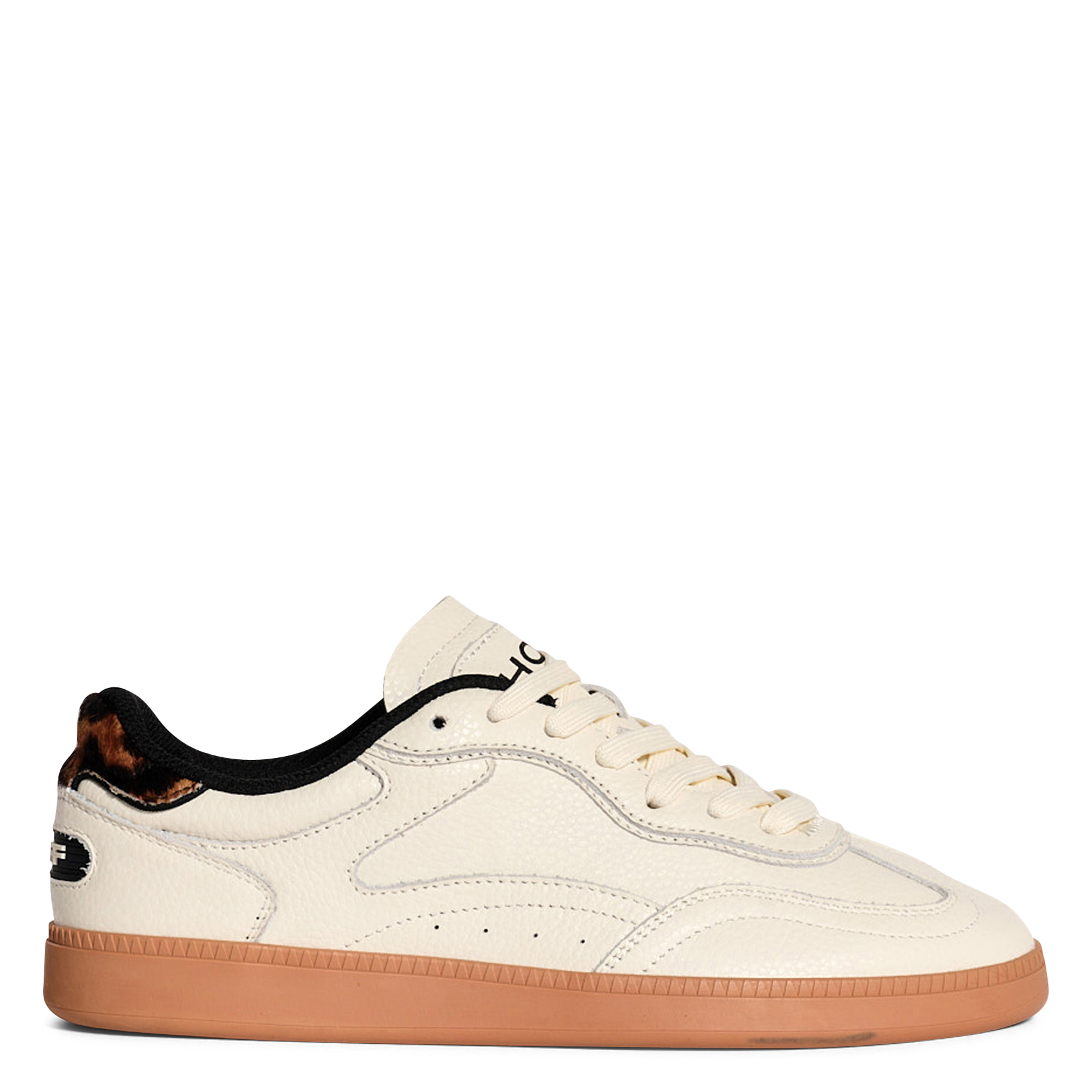 Low-top leather mix sneakers HOFF White