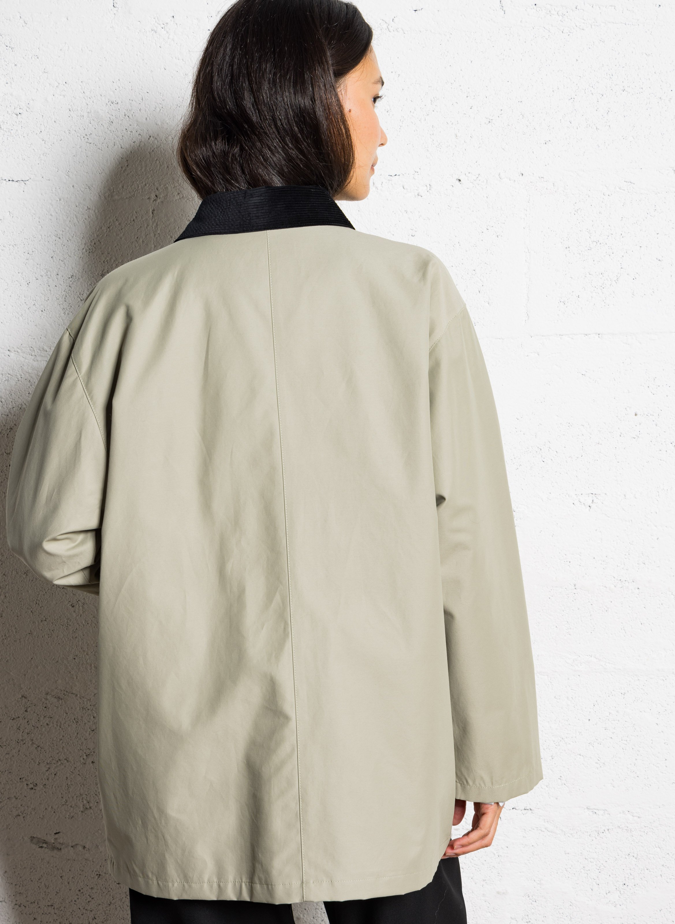 Veste oversize en coton mélangé MASSCOB Beige