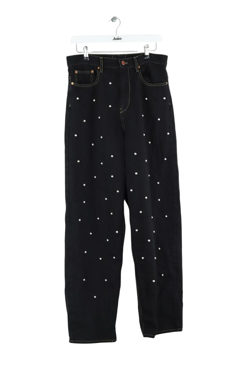 Cotton straight jeans ISABEL MARANT - Seconde Main Black
