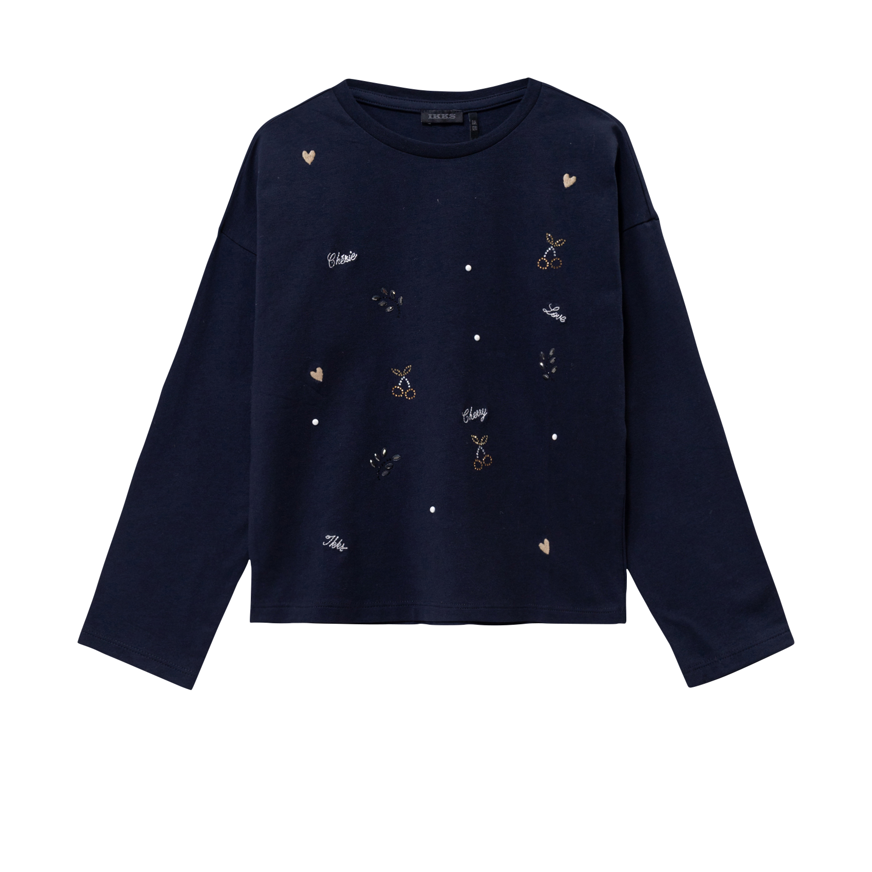 Jacksonville - T-Shirt mit Rundhalsausschnitt aus Baumwoll-Mix IKKS JUNIOR Blau