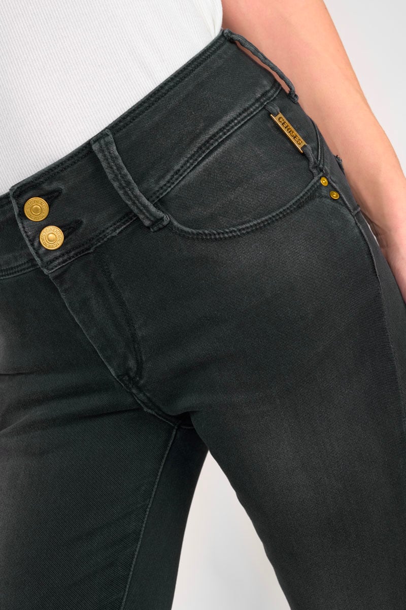 Ultra push-up slim jeans, 7/8 length LE TEMPS DES CERISES Black