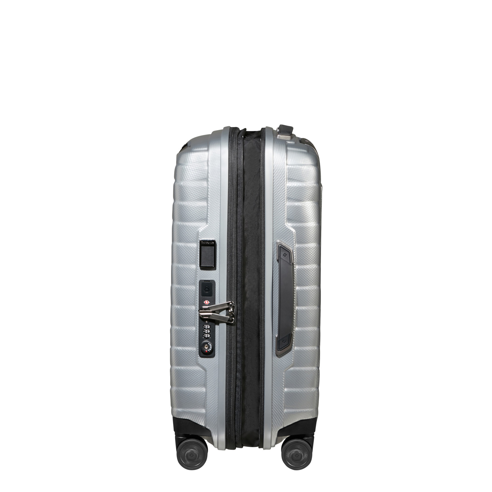 Proxis 4-wheel carry-on suitcase size S Silver
