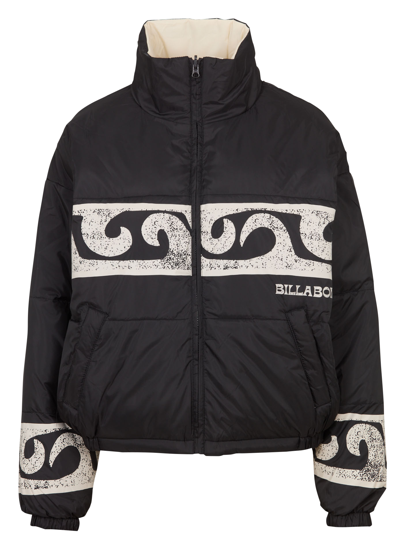 Doudoune courte réversible imprimée  BILLABONG Noir