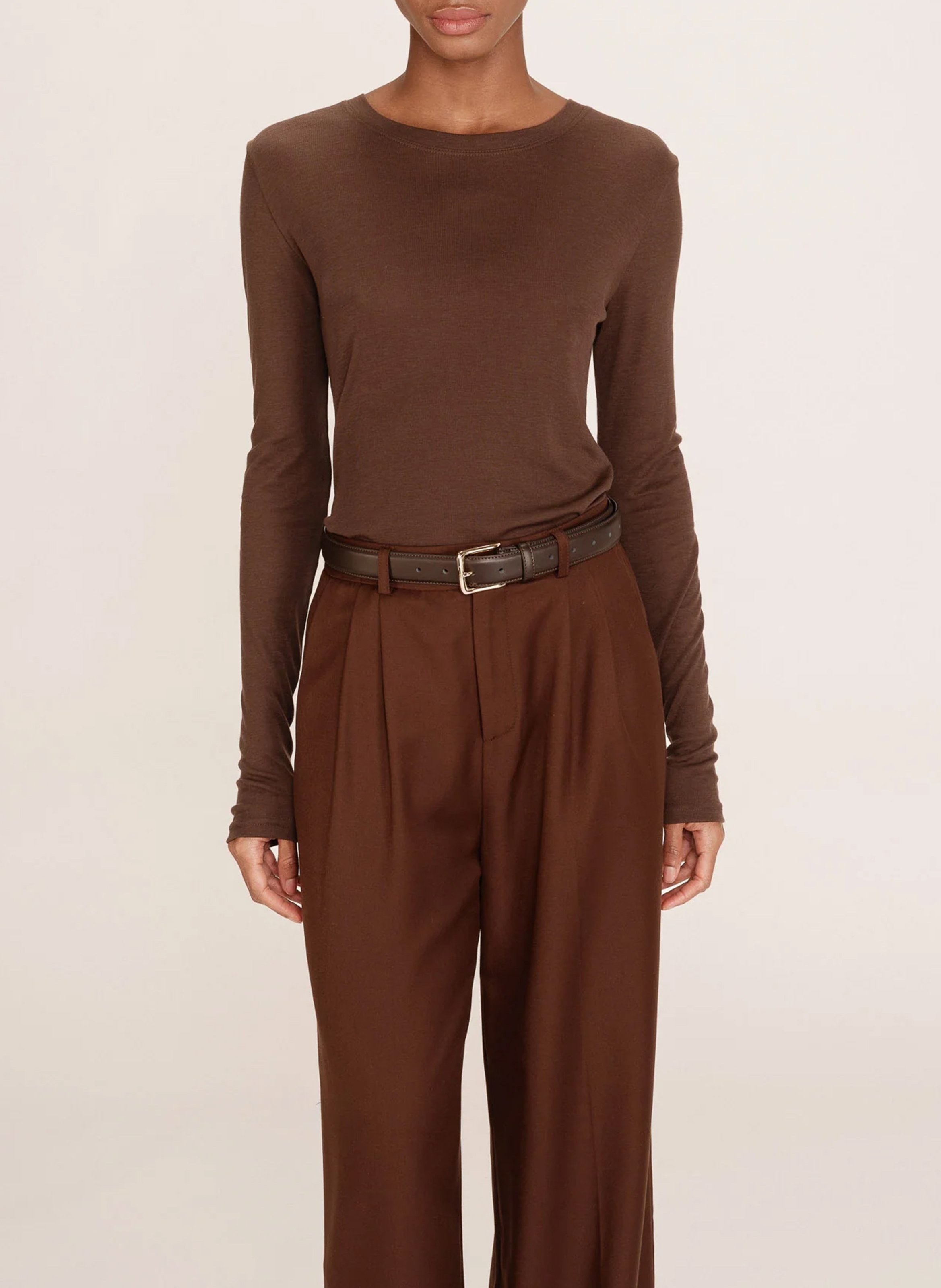 Cotton T-shirt GRACE ET MILA Brown