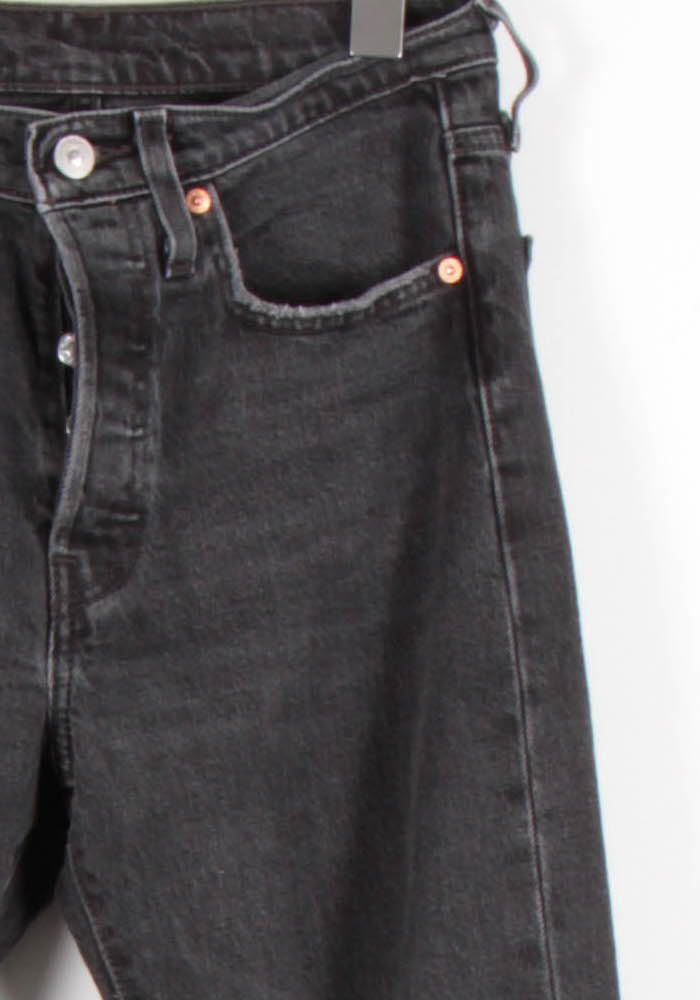 Cropped slim jeans with studs LEVI'S - Seconde main Grey