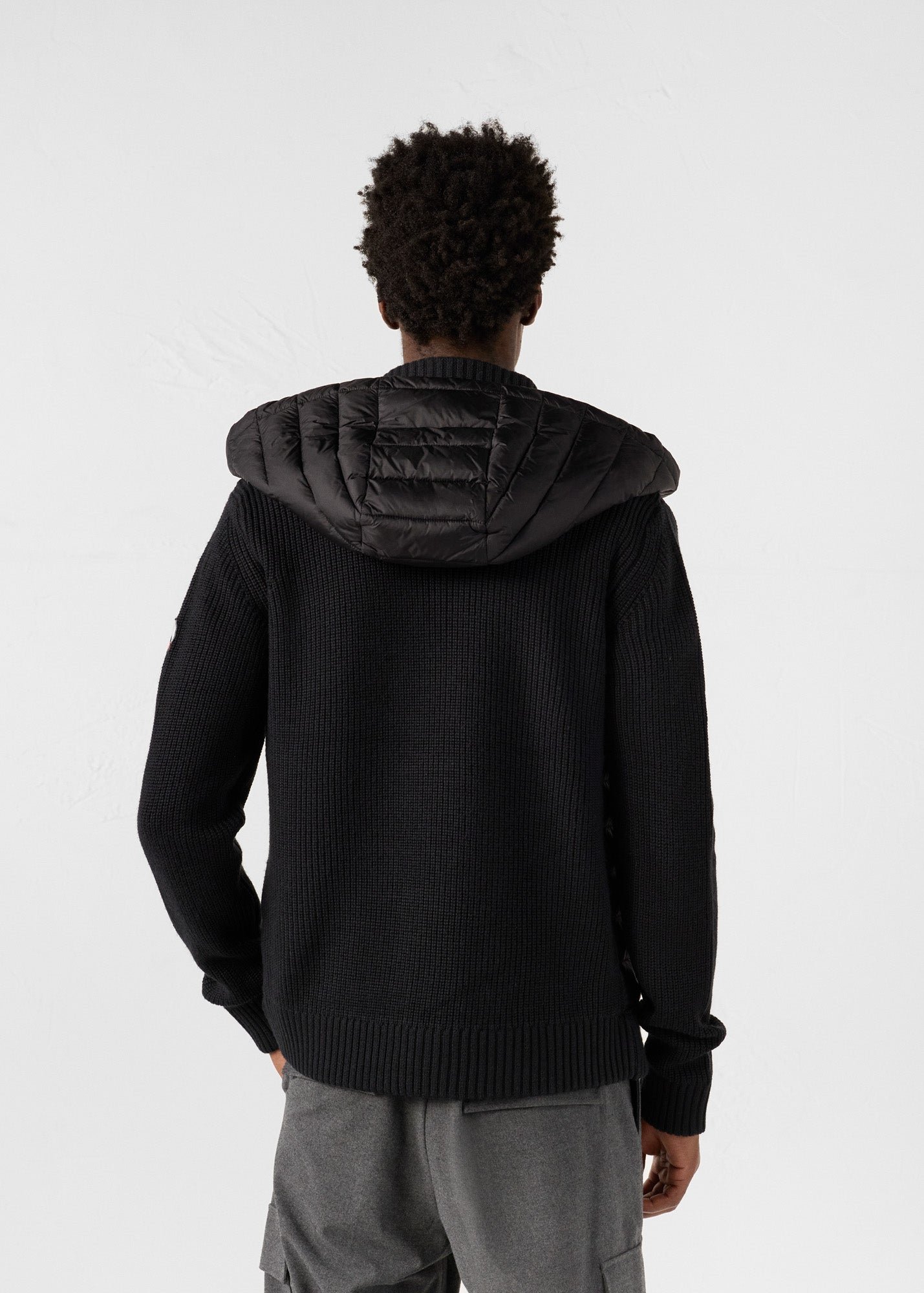 Two-tone jumping down jacket JOTT Black