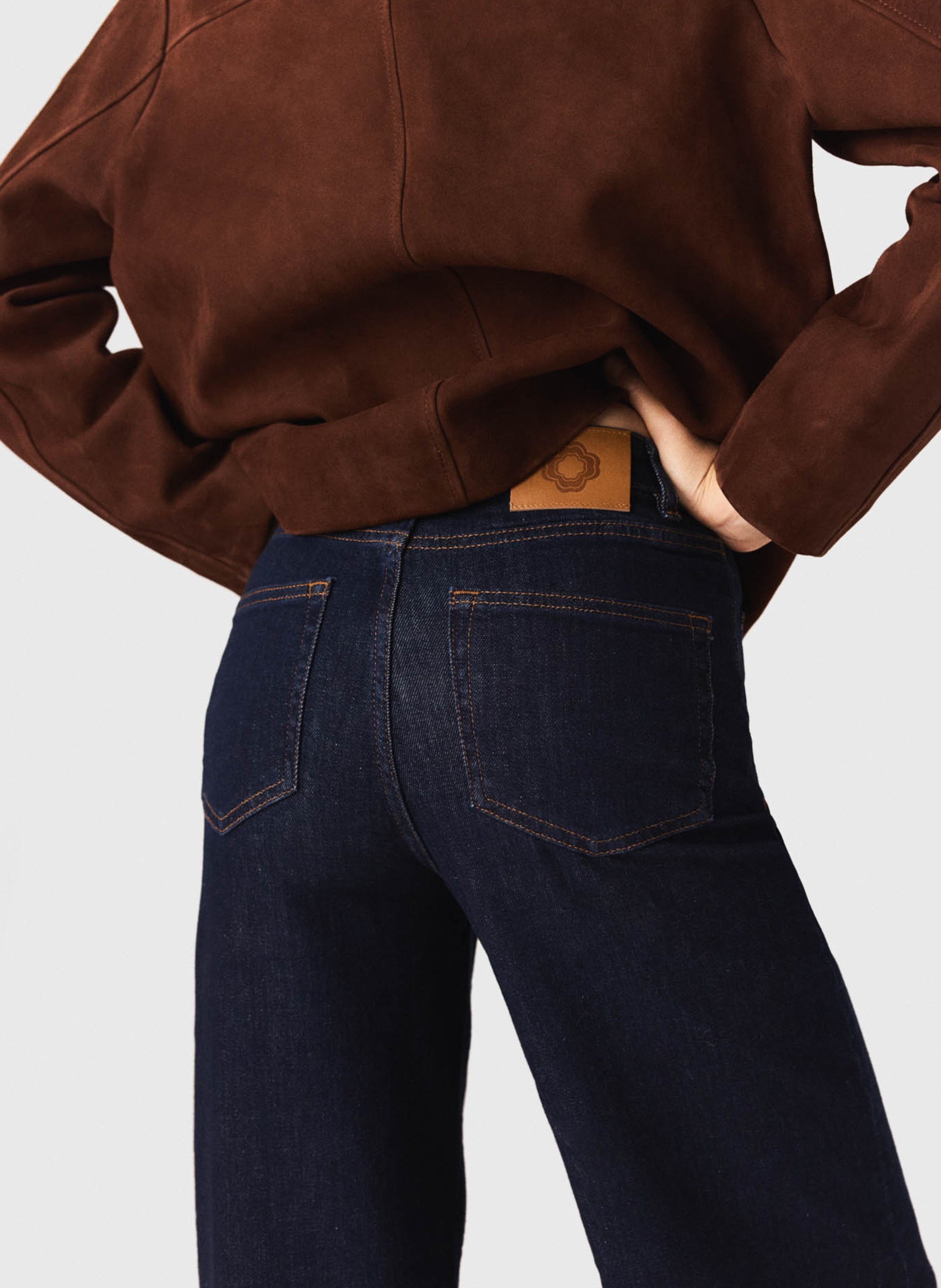 Gekleurde straight-fit jeans met 5 zakken MAJE Blauw