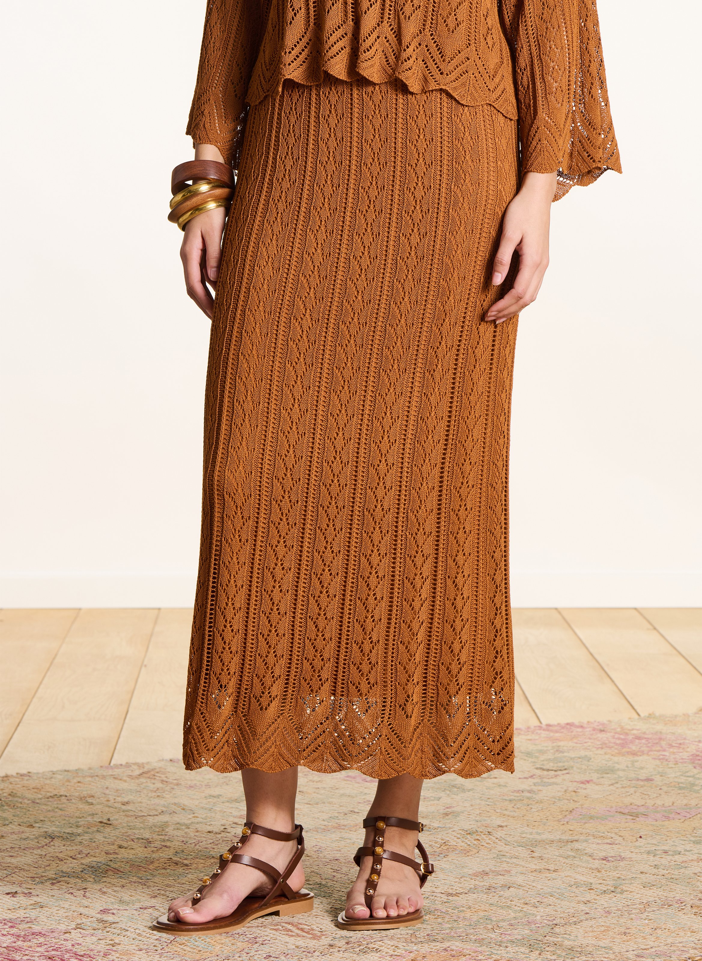 Jupe longue en maille LA FEE MARABOUTEE