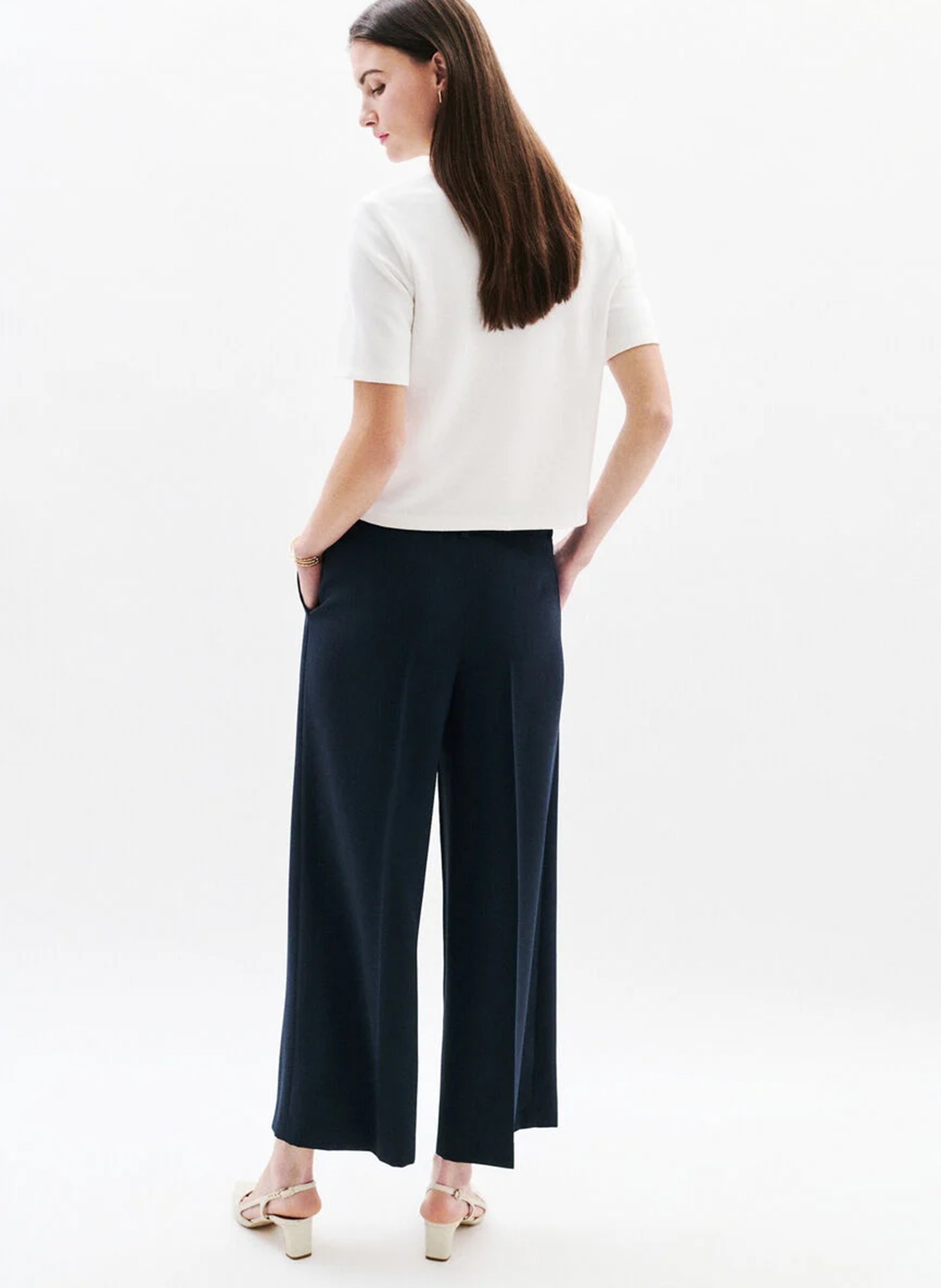 Pantalon large CAROLL Bleu