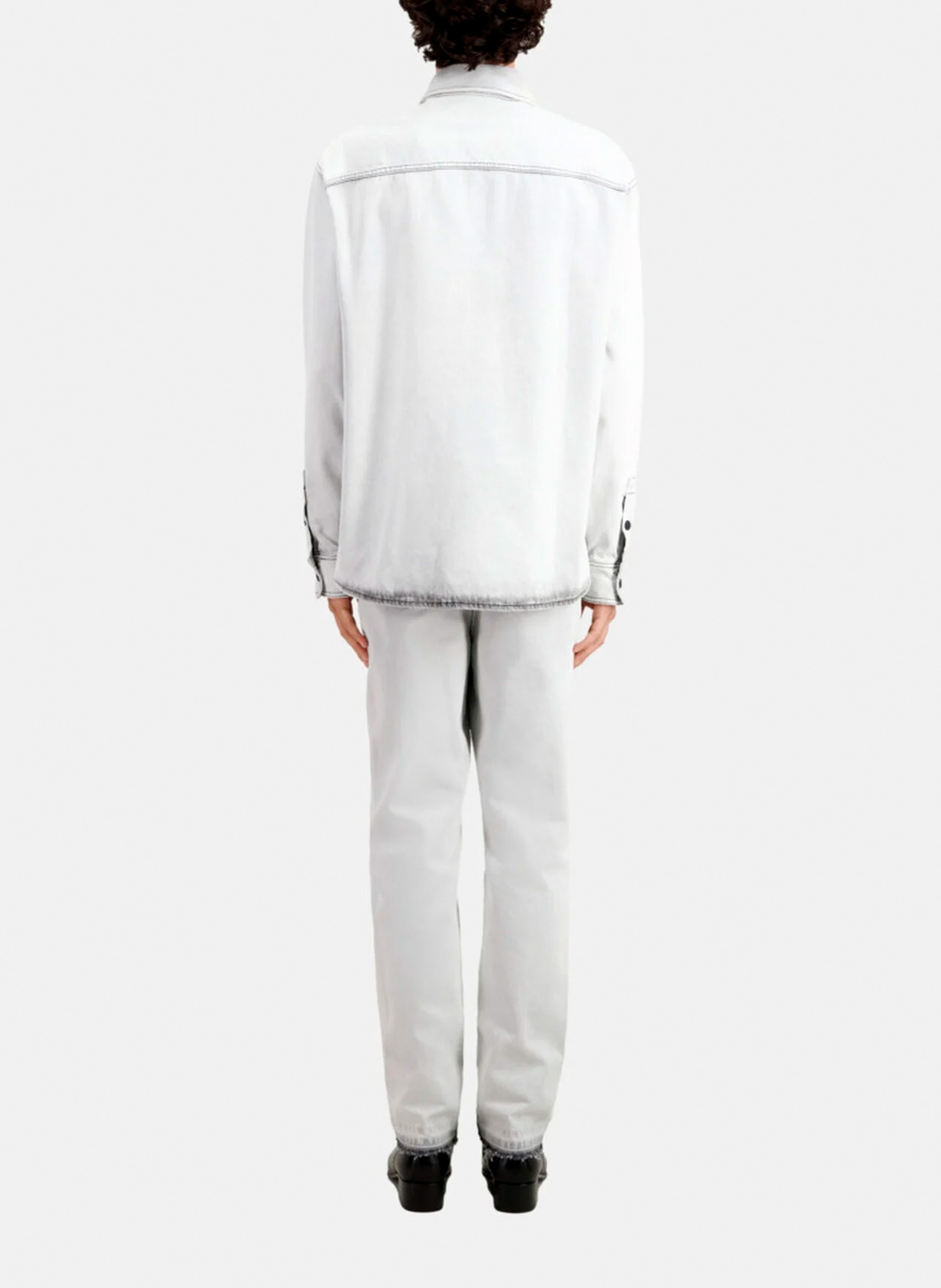 Denim shirt with classic collar THE KOOPLES White