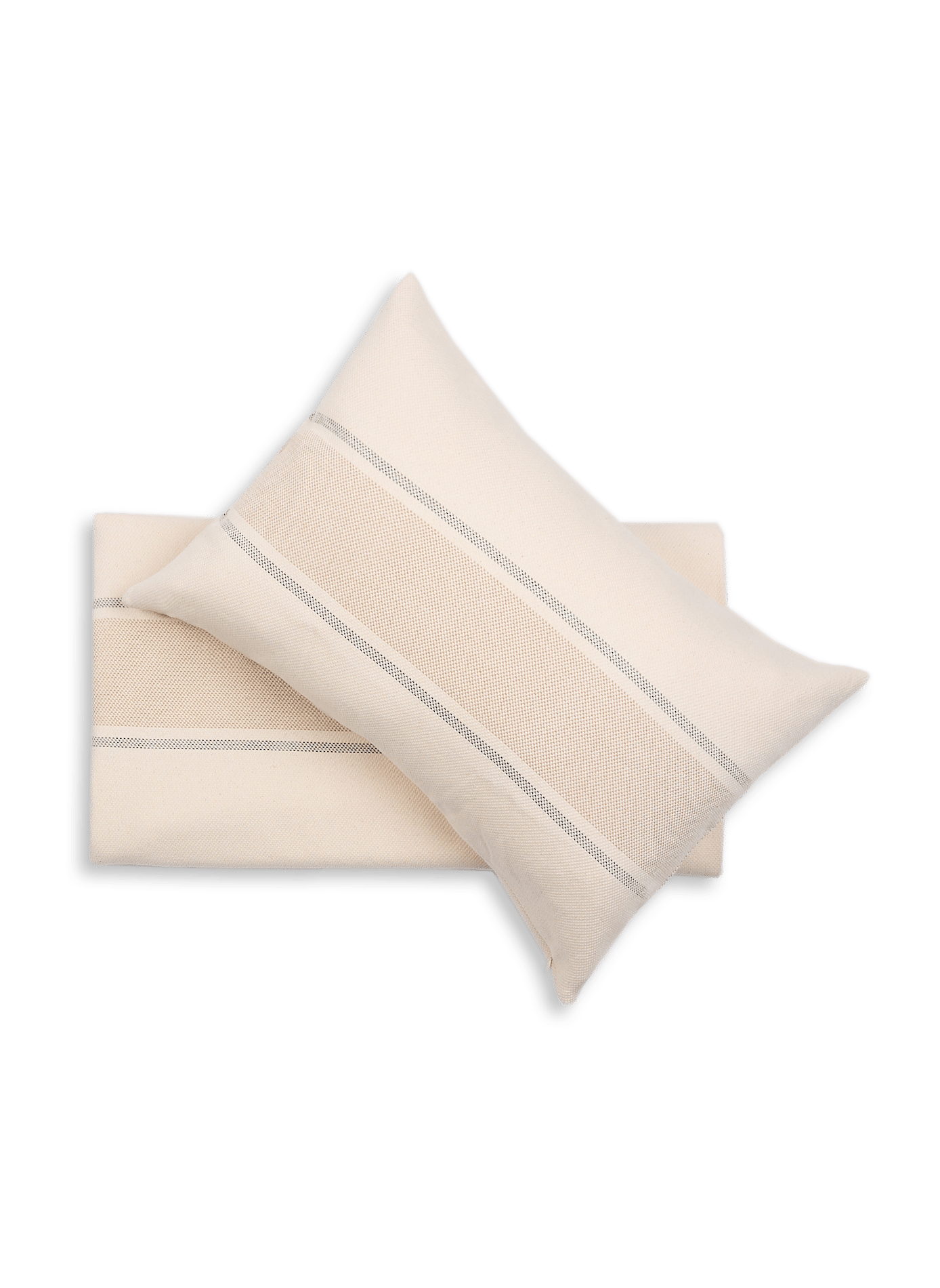 Cotton cushion cover AU PRINTEMPS PARIS MAISON Beige