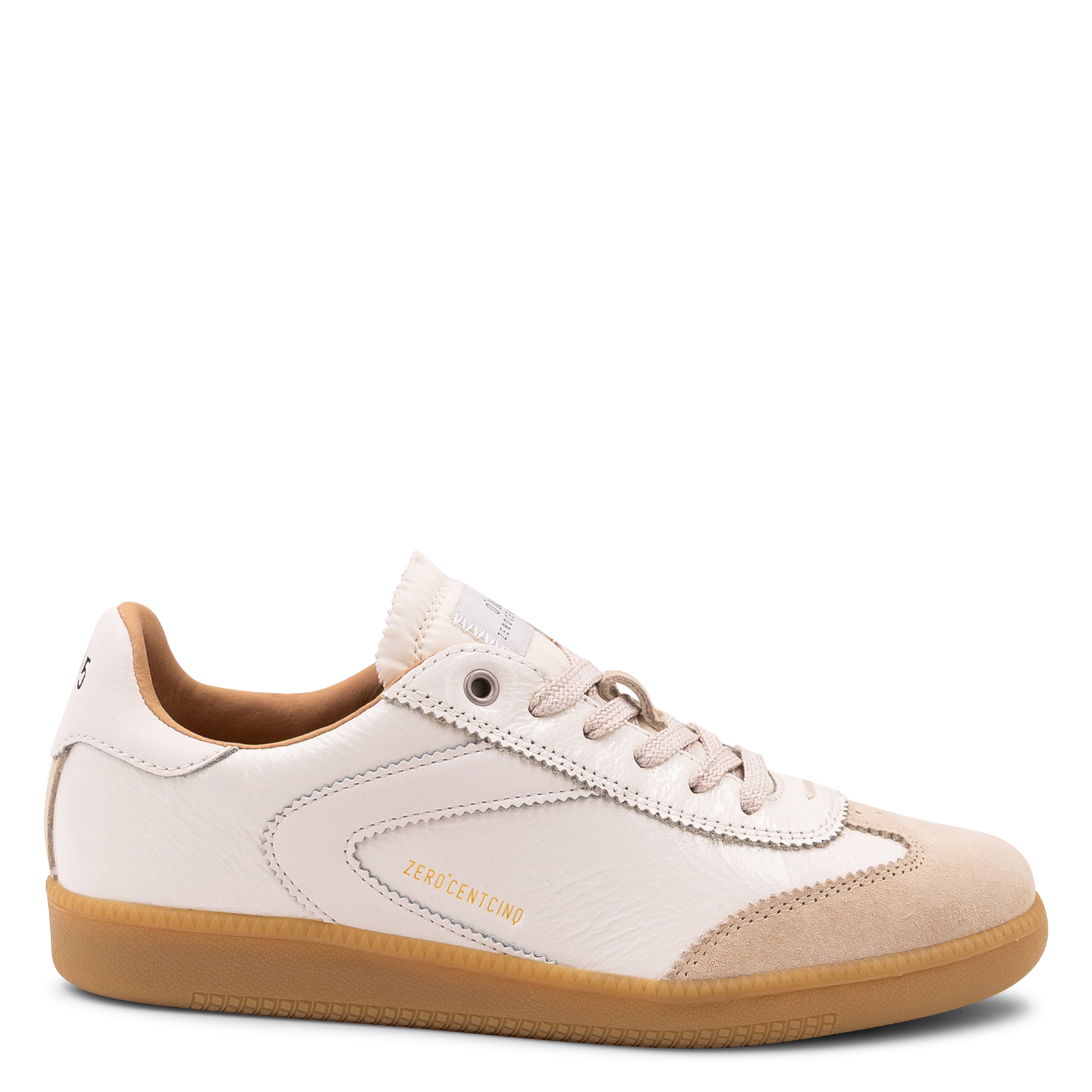 Baskets basses à bout en daim 0'105 Blanc