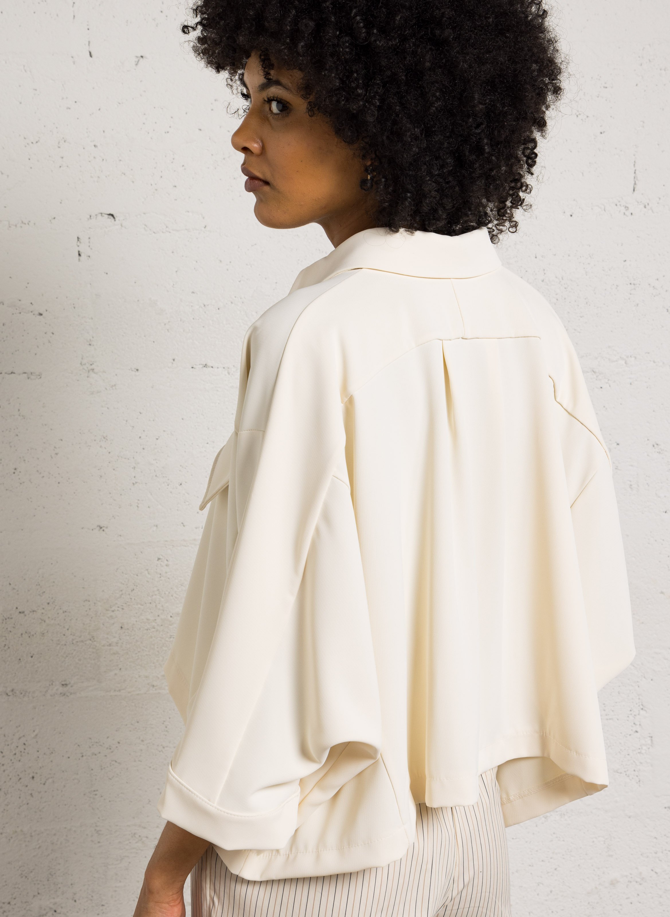 Blouse met klassieke kraag IMPERIAL Wit