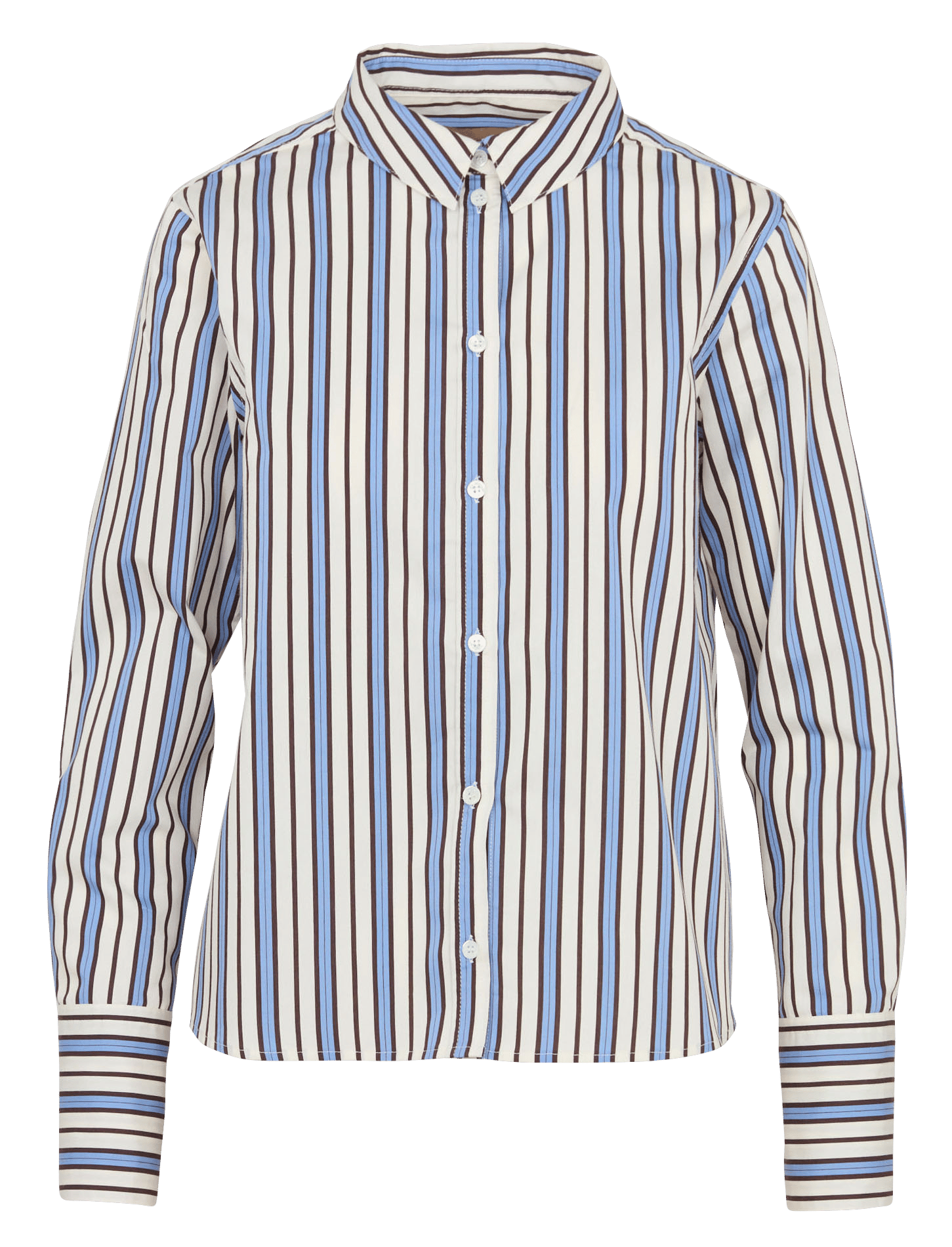 Chemise droite boutonnée à rayures RUE DE TOKYO Multicolore