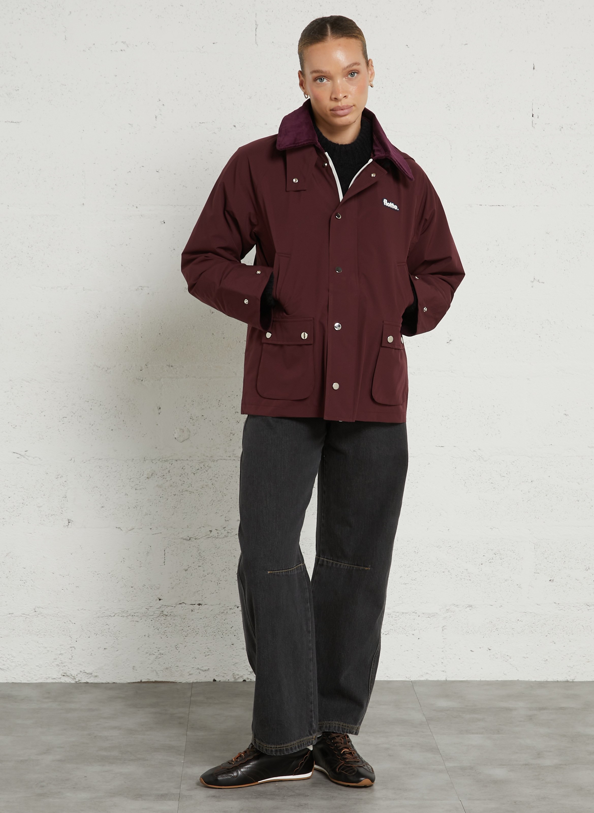 Jacket with classic collar FLOTTE Plums