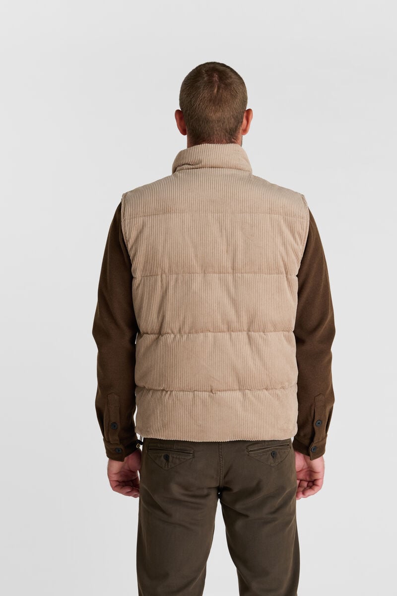 Sleeveless Puffer Vest LE TEMPS DES CERISES Beige