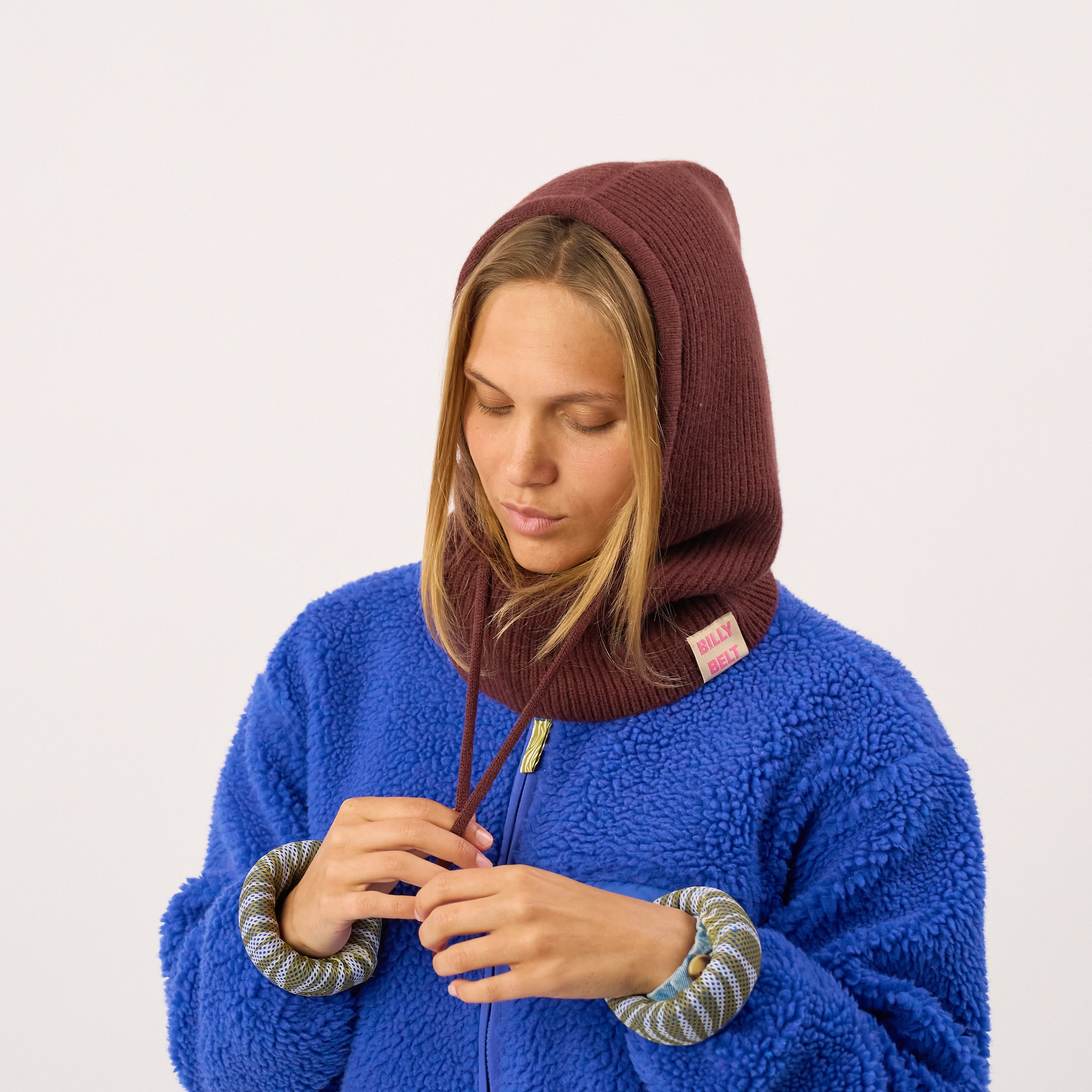 Wool balaclava BILLYBELT Brown