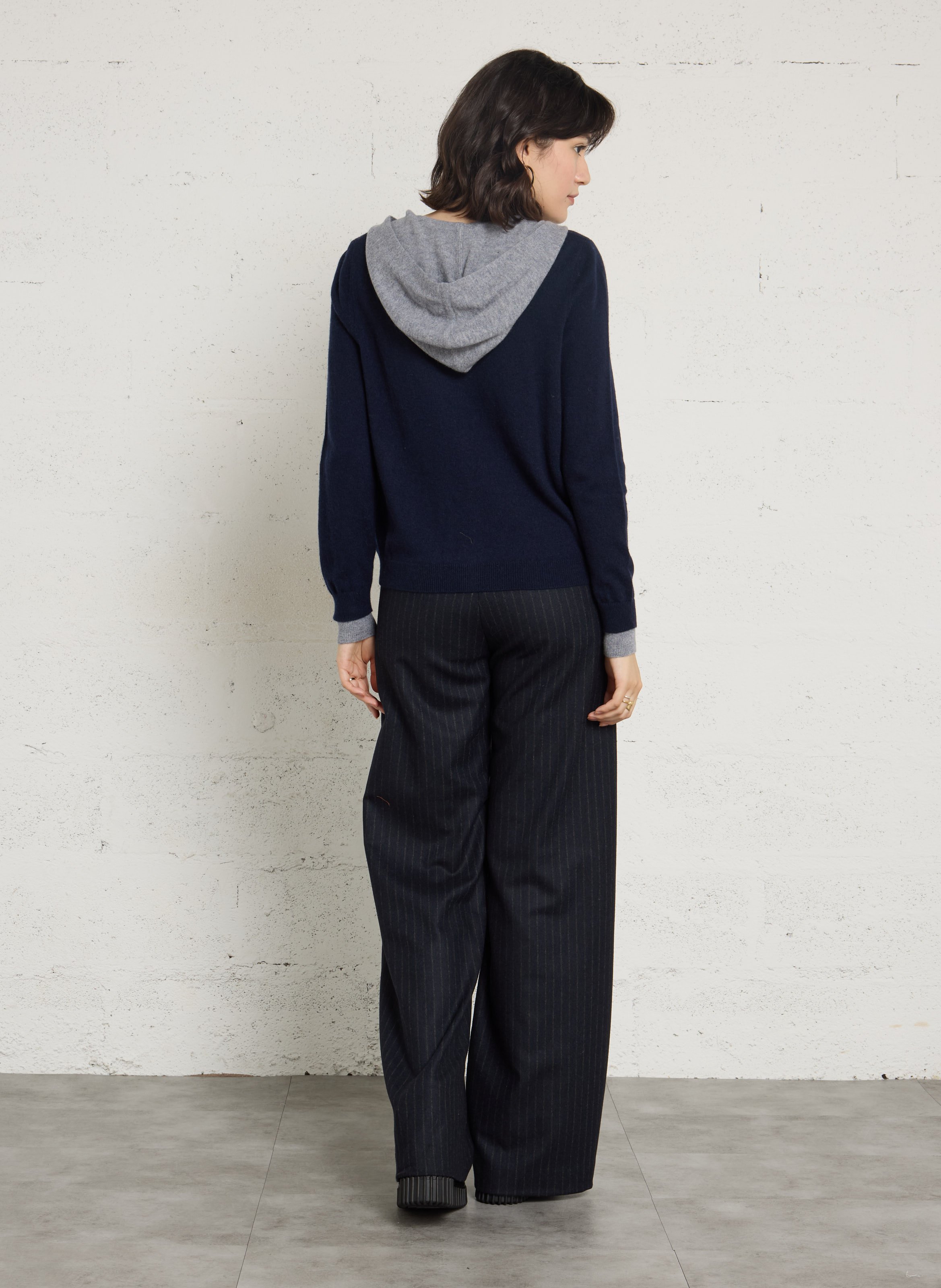 Gerade geschnittene Streifenhose HARTFORD Blau