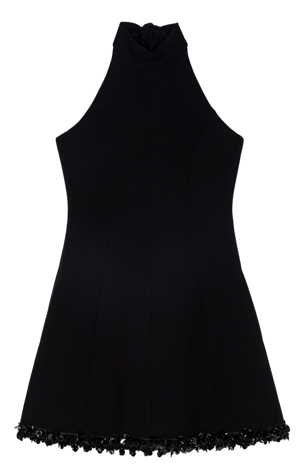 Robe courte évasée dos nu MAJE Noir