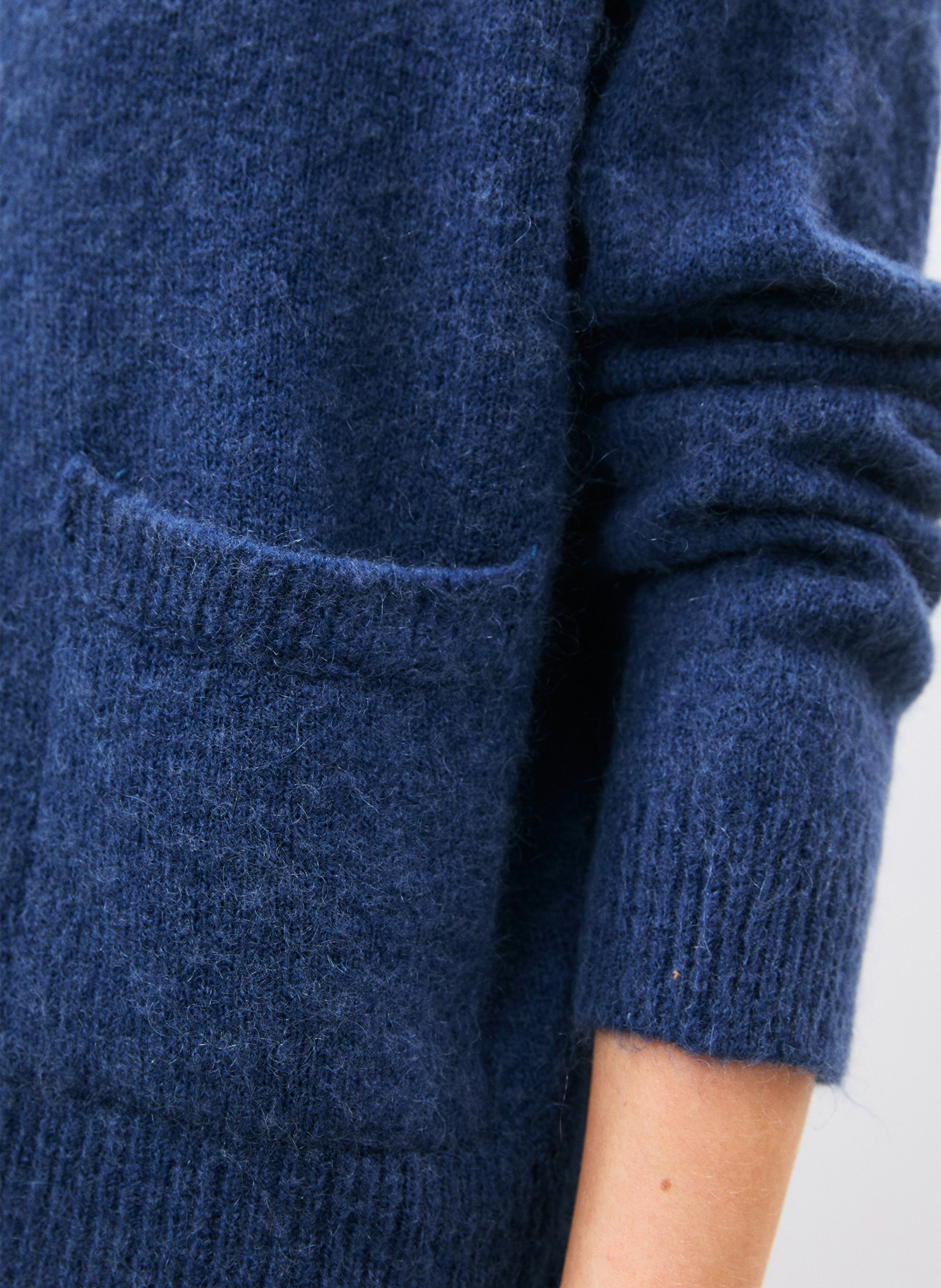 Pull ample col rond HUMILITY Bleu