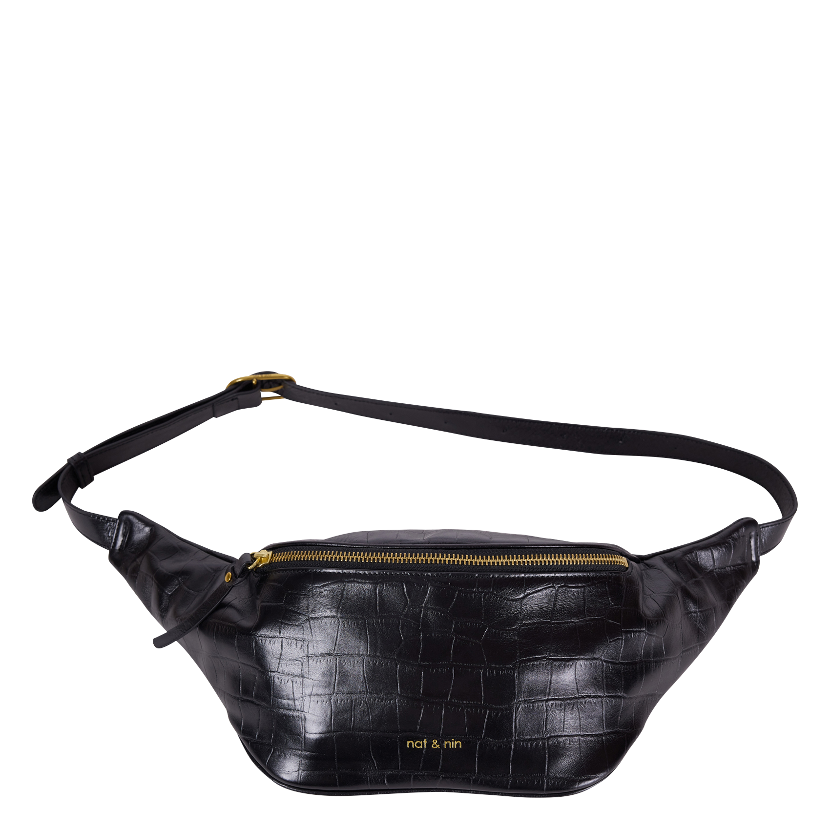 Sac banane en cuir  NAT & NIN Noir