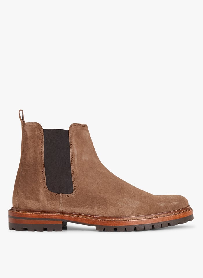 Vert Flat suede ankle boots