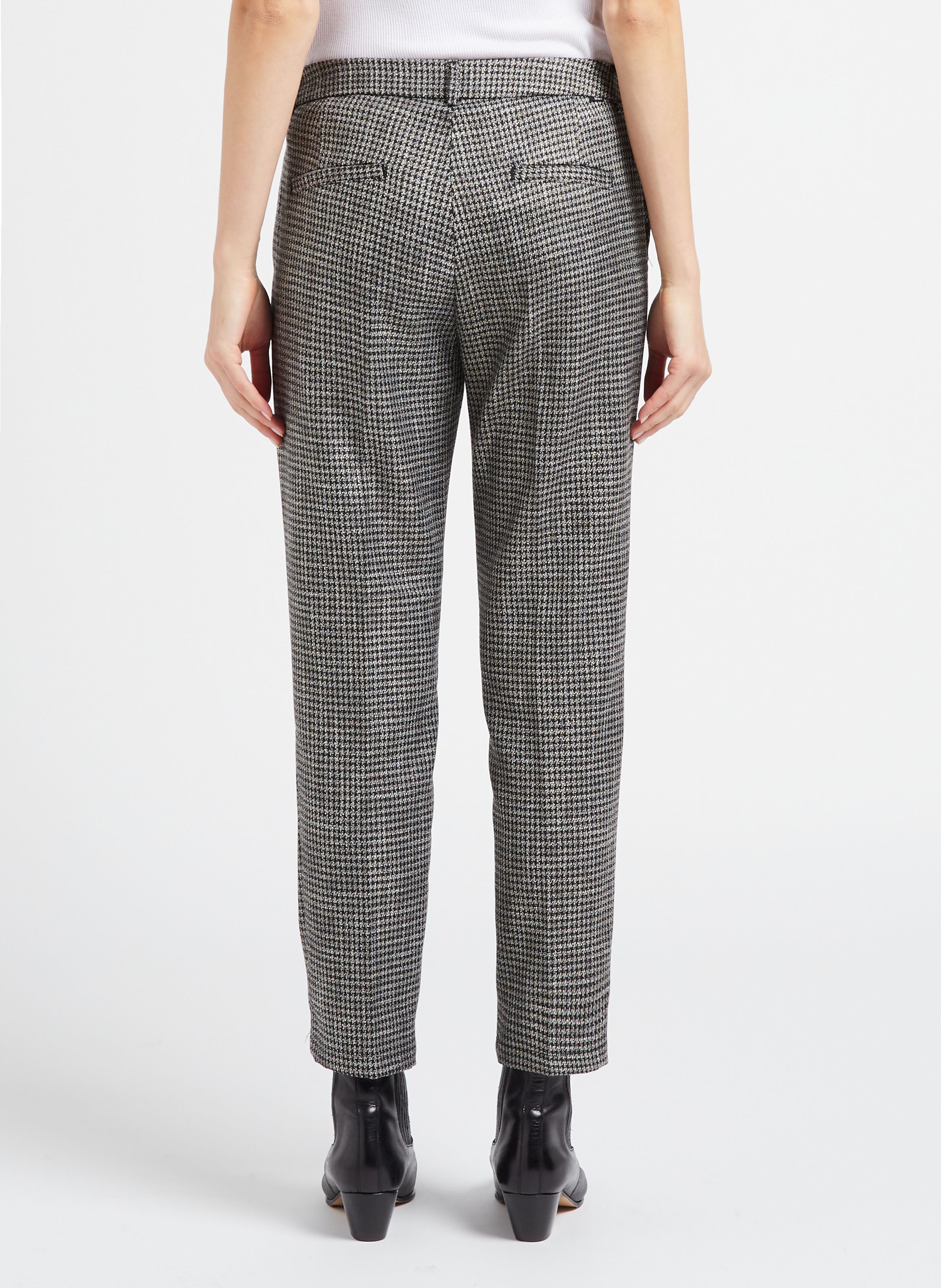 Houndstooth on sale cigarette trousers