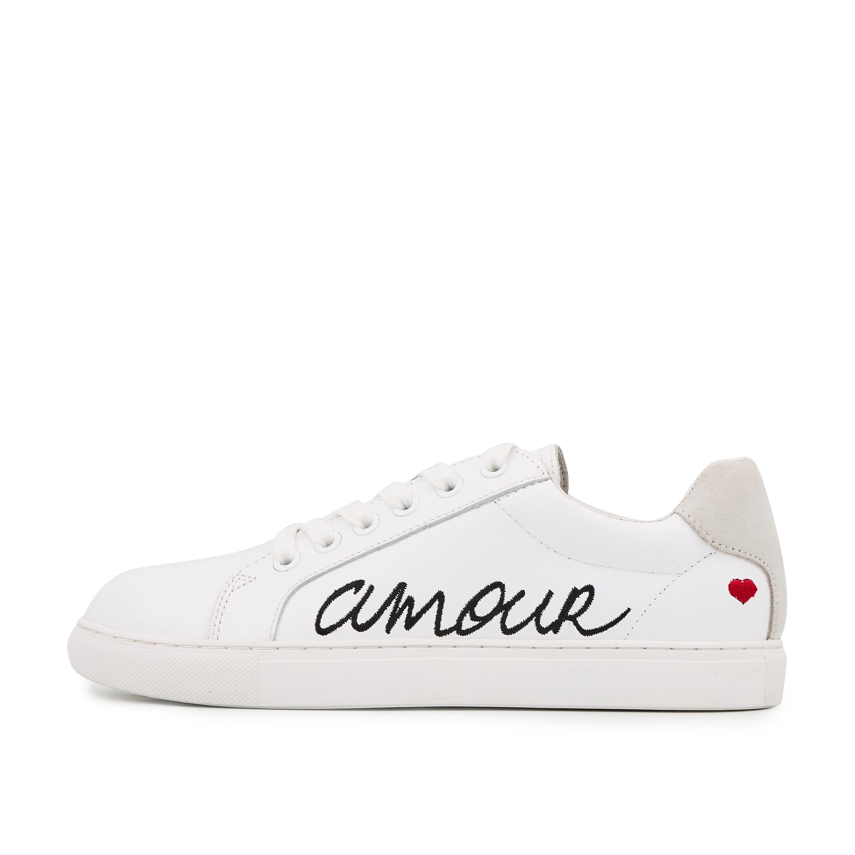Leather sneakers BONS BAISERS PARIS White