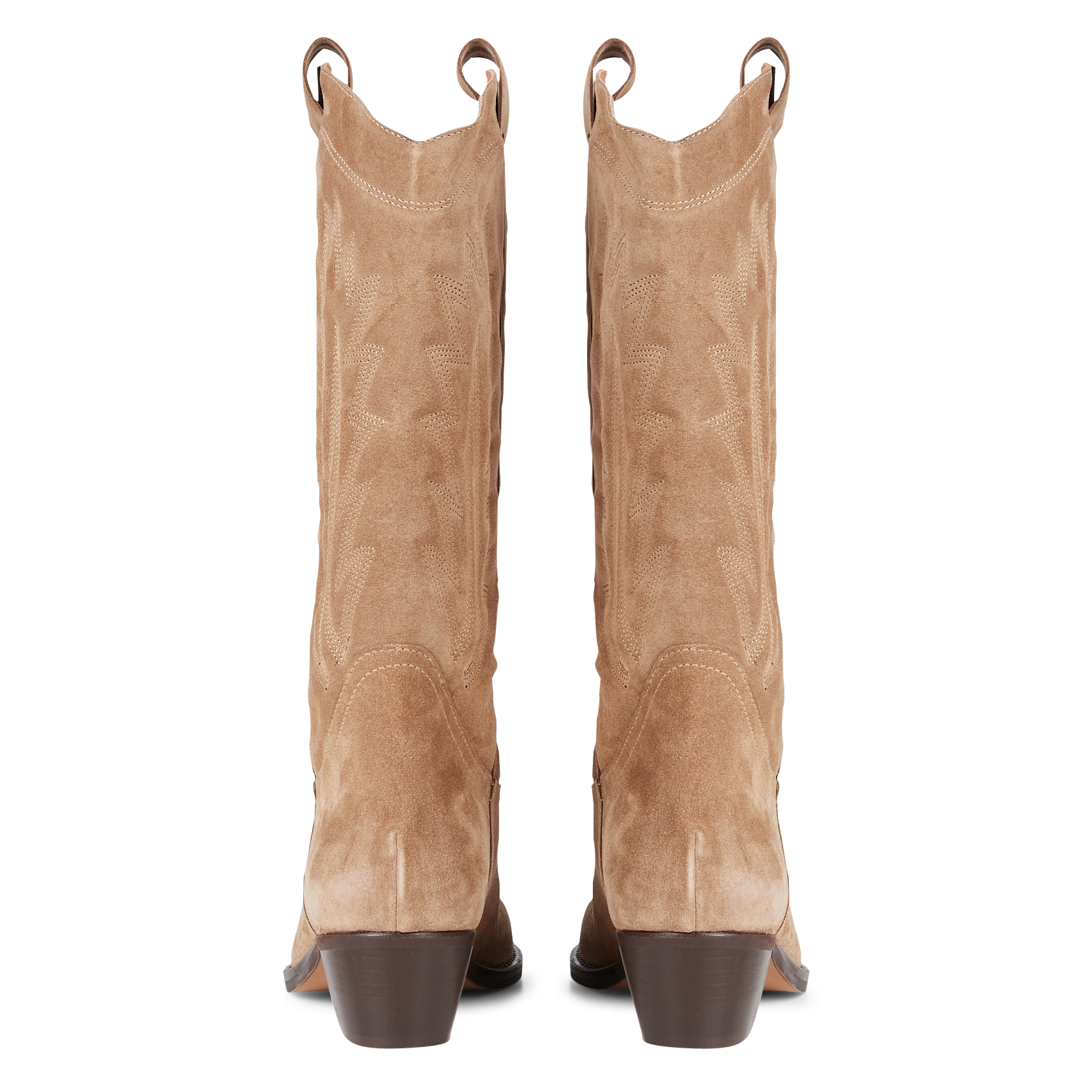 Santiags en cuir JONAK Beige