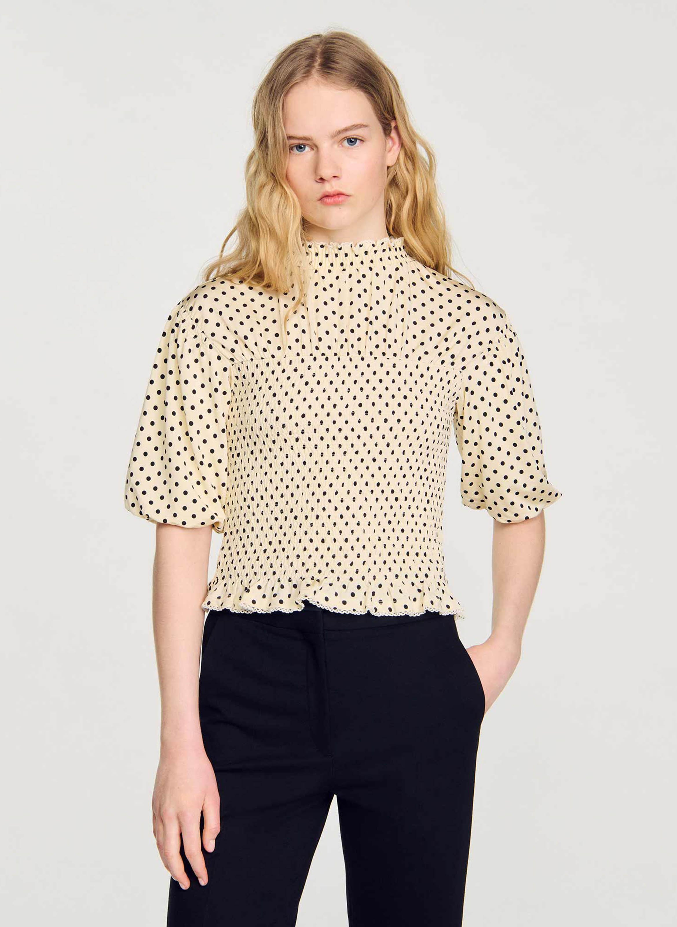 Tee shirt femme à pois online