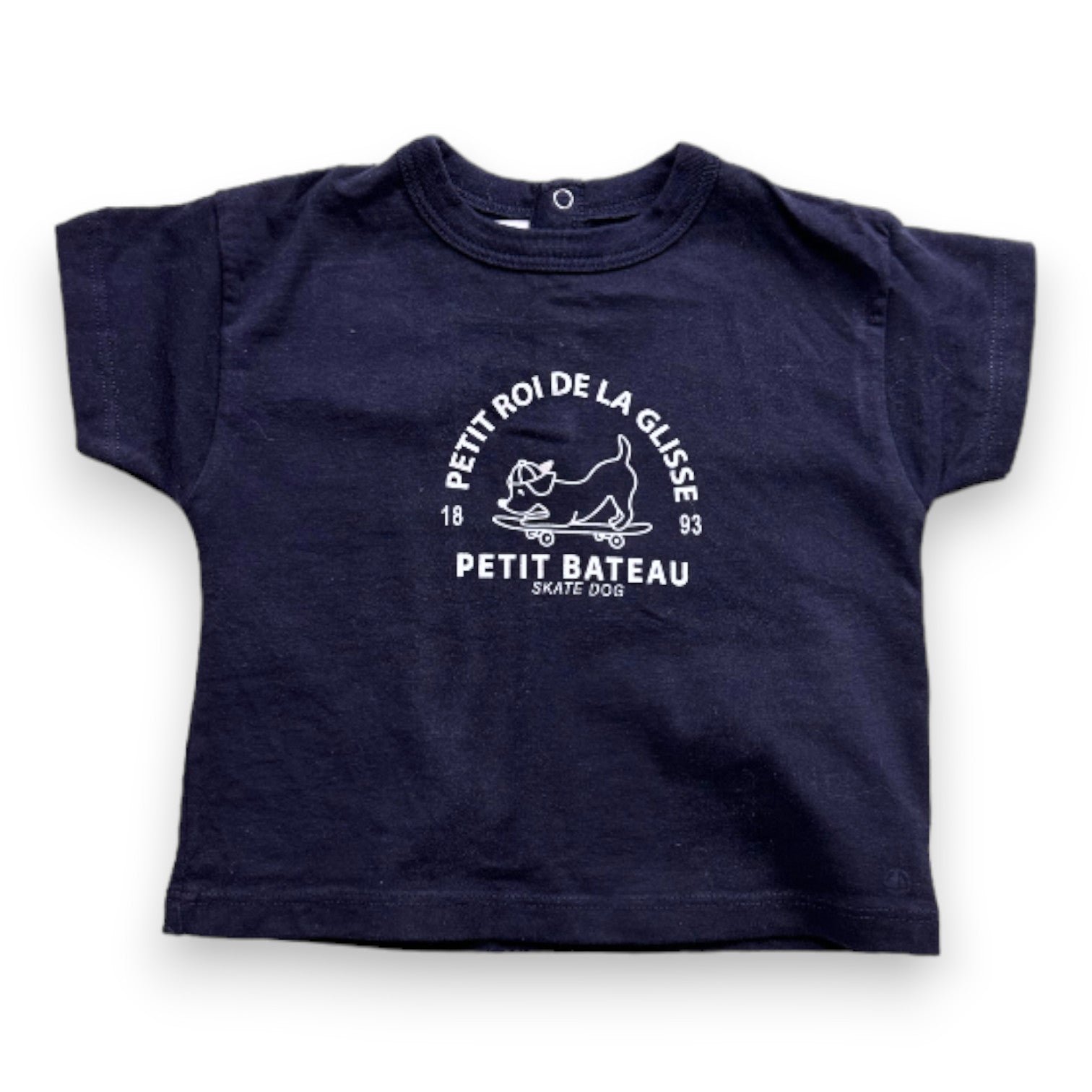 Blue baby T-shirt - 6 months PETIT BATEAU - Seconde Main Blue