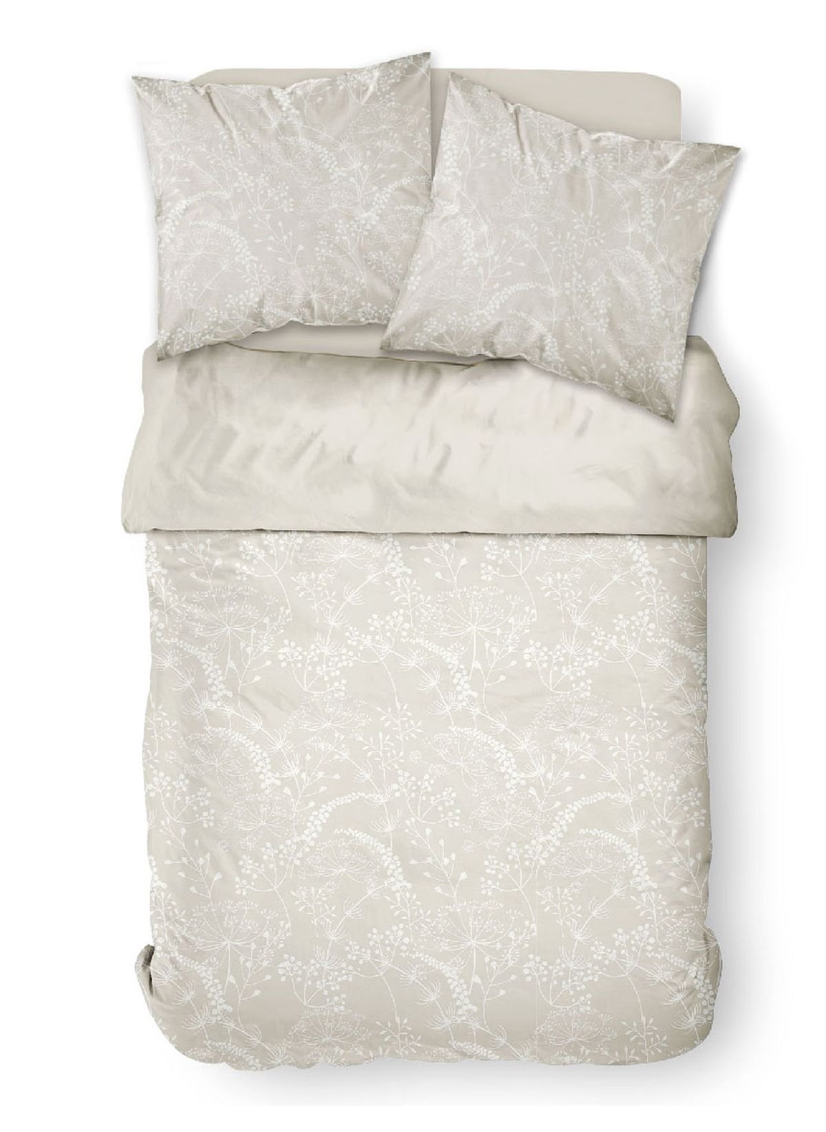 Printed cotton bed set TODAY LINGE DE MAISON Beige