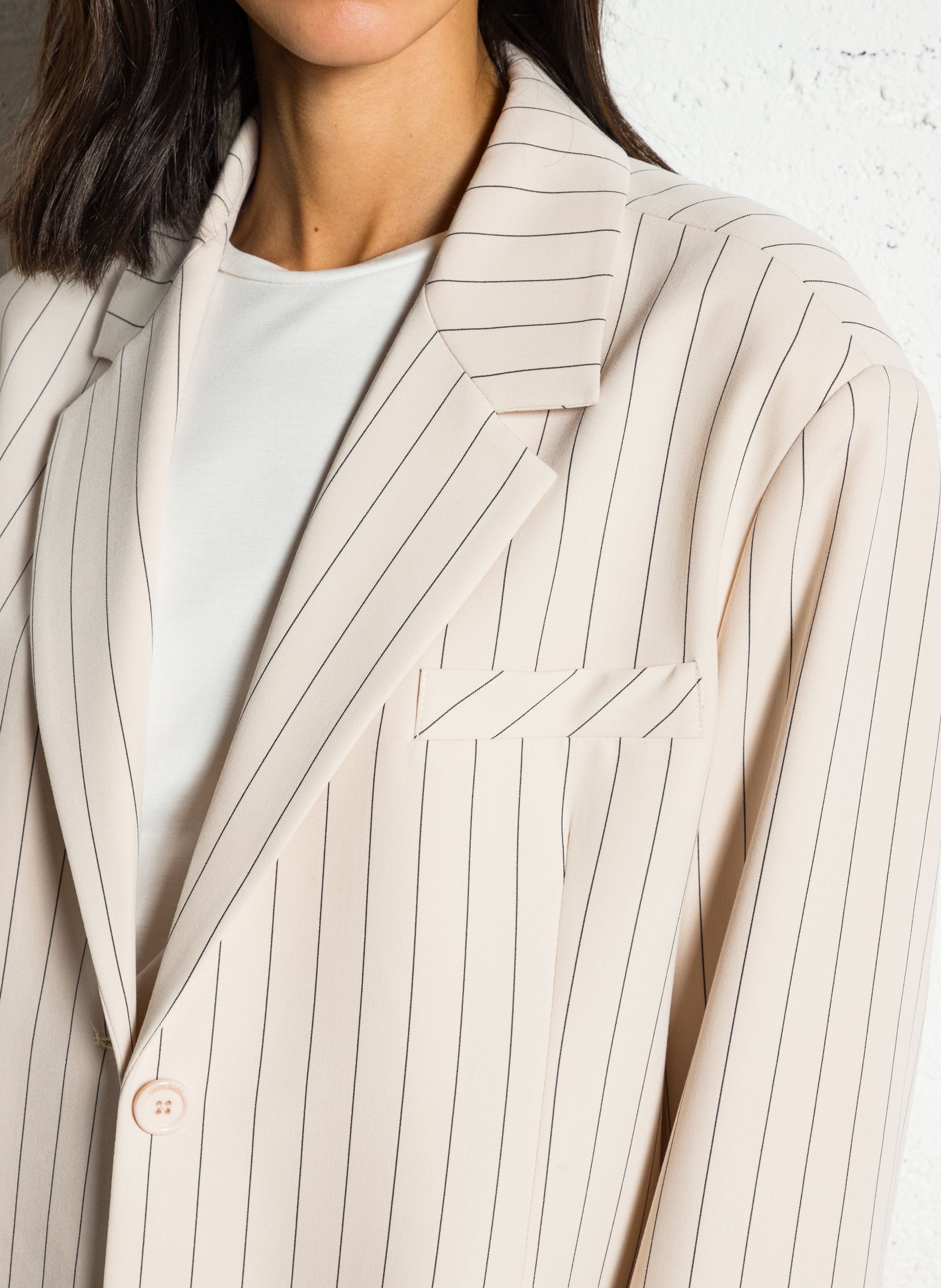 Striped suit jacket IMPERIAL Beige