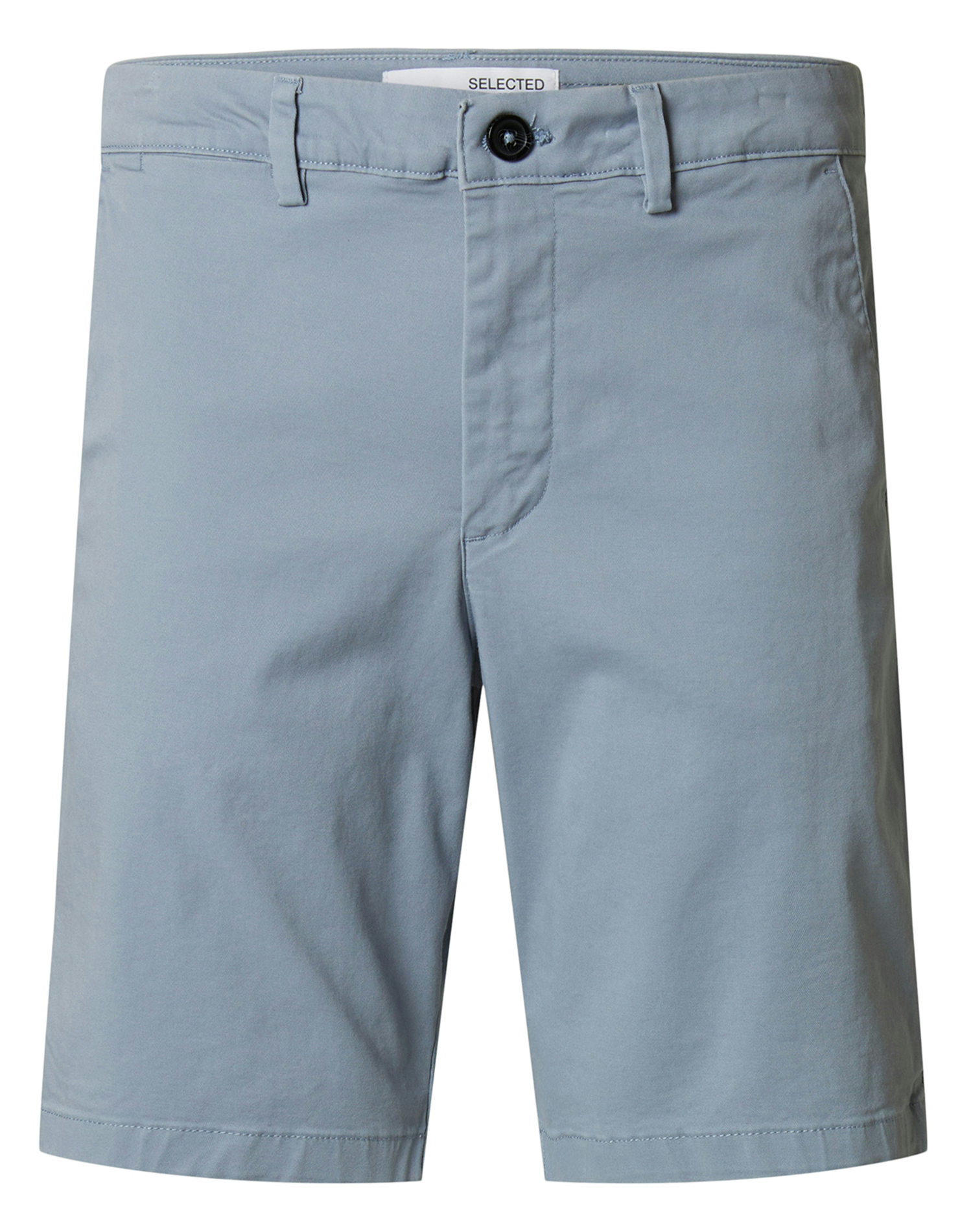 Short chino en coton bio mélangé Gris