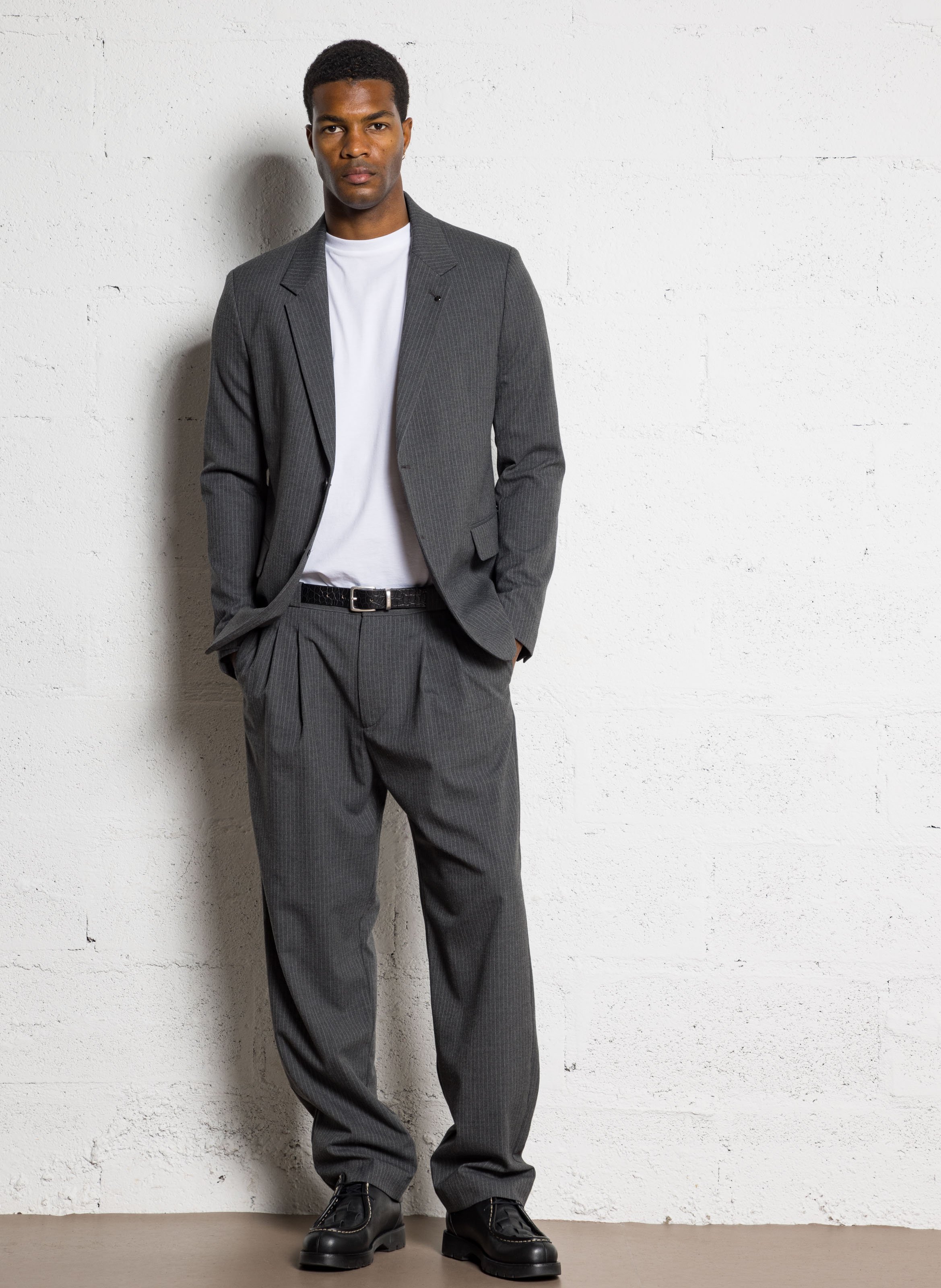 Striped suit jacket IKKS Grey