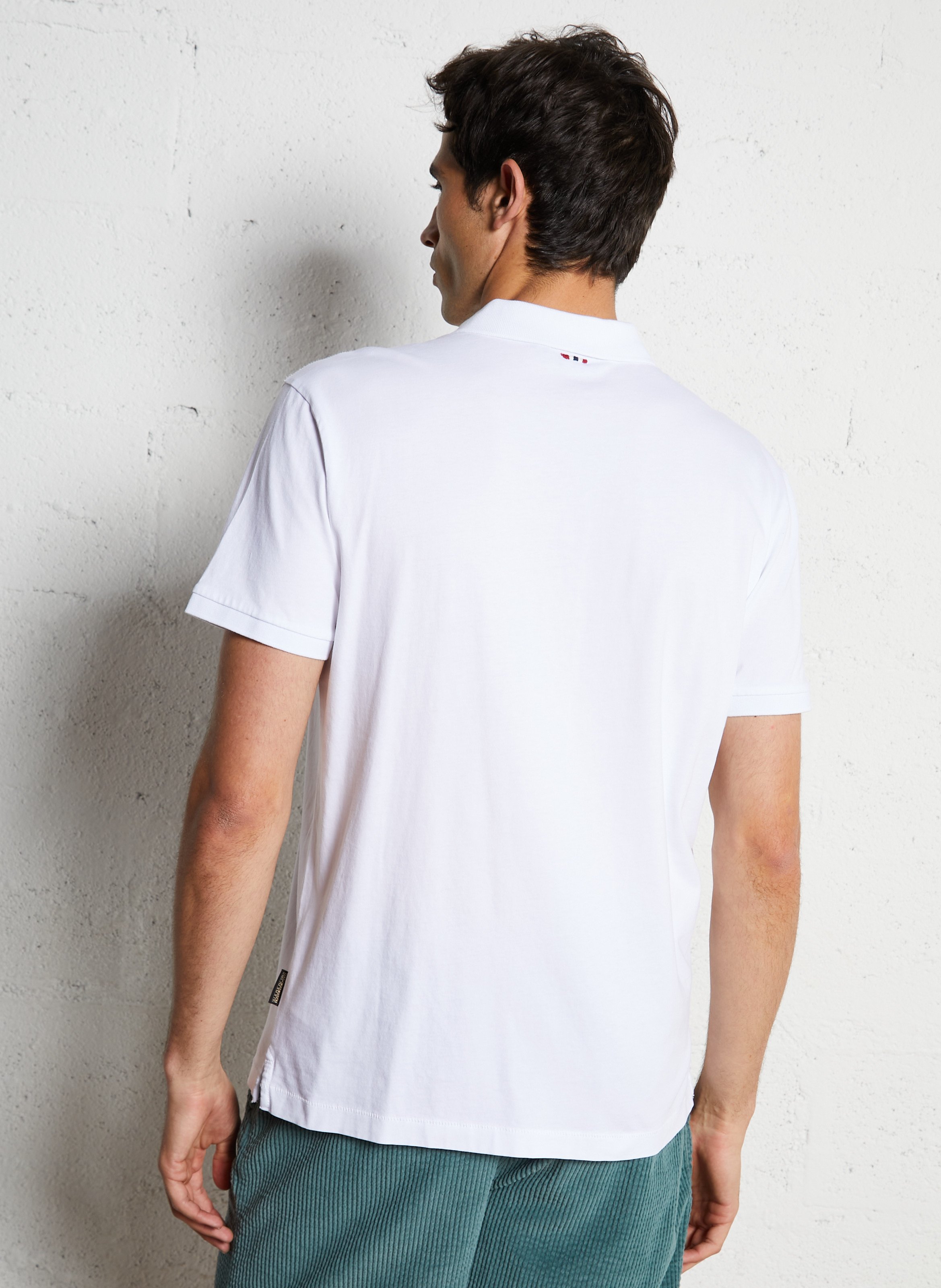 Polo regular fit en coton NAPAPIJRI Blanc