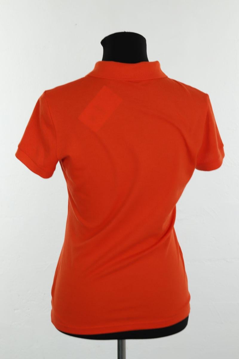 Cotton polo shirt LACOSTE - SECONDE MAIN Orange