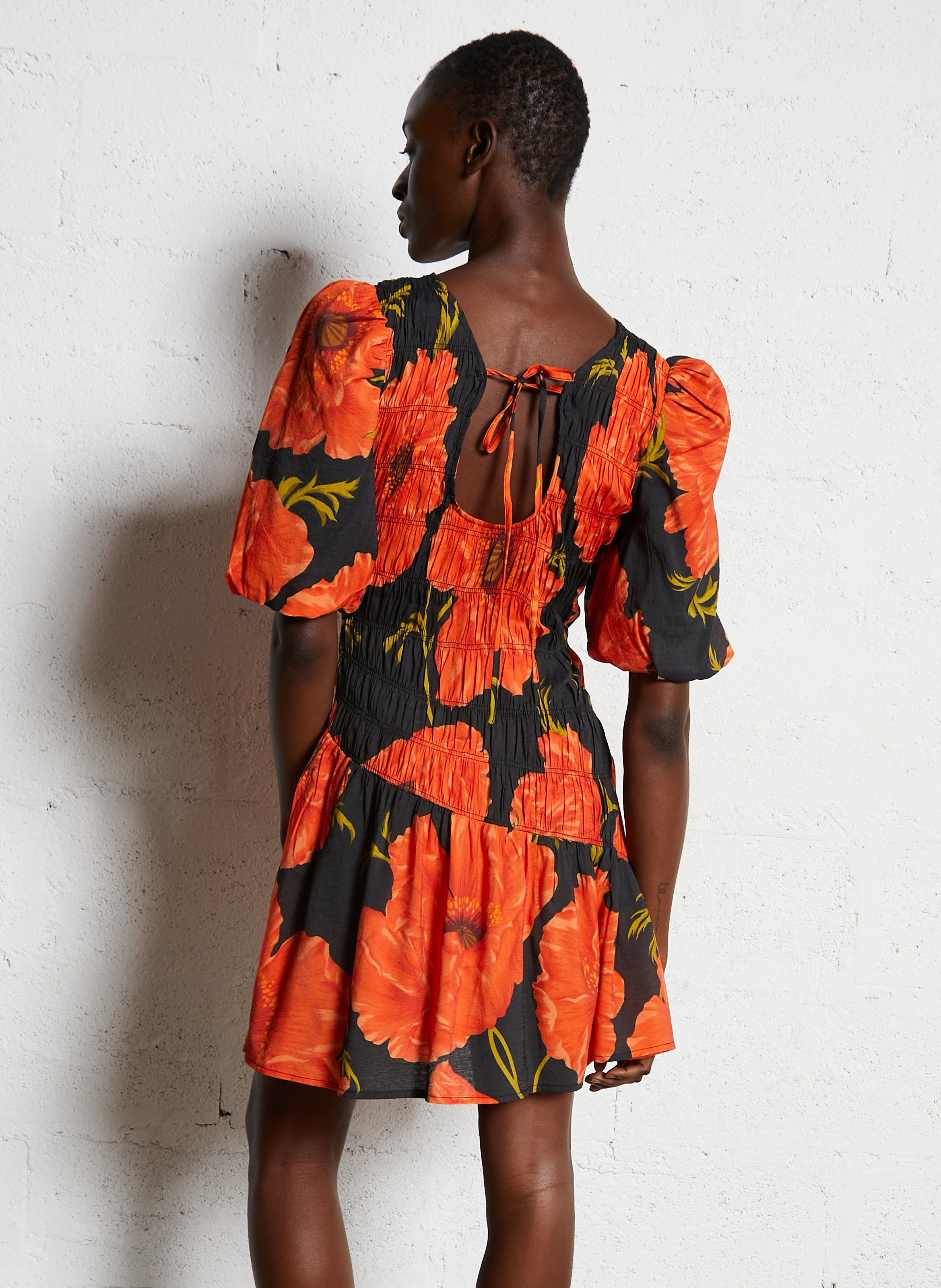 Robe courte col rond imprimé NEVER FULLY DRESSED Multicolore