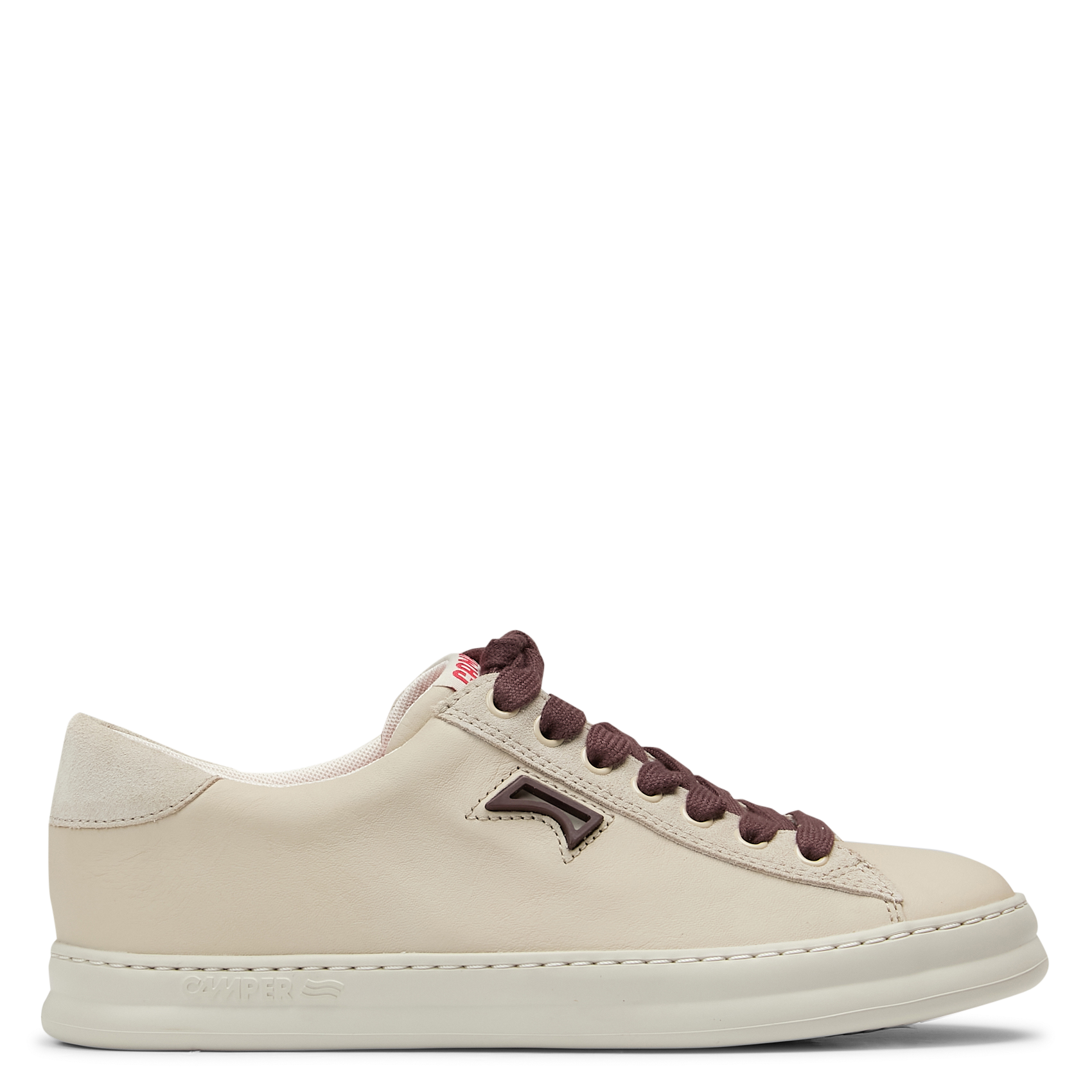 Baskets basses en cuir CAMPER Beige