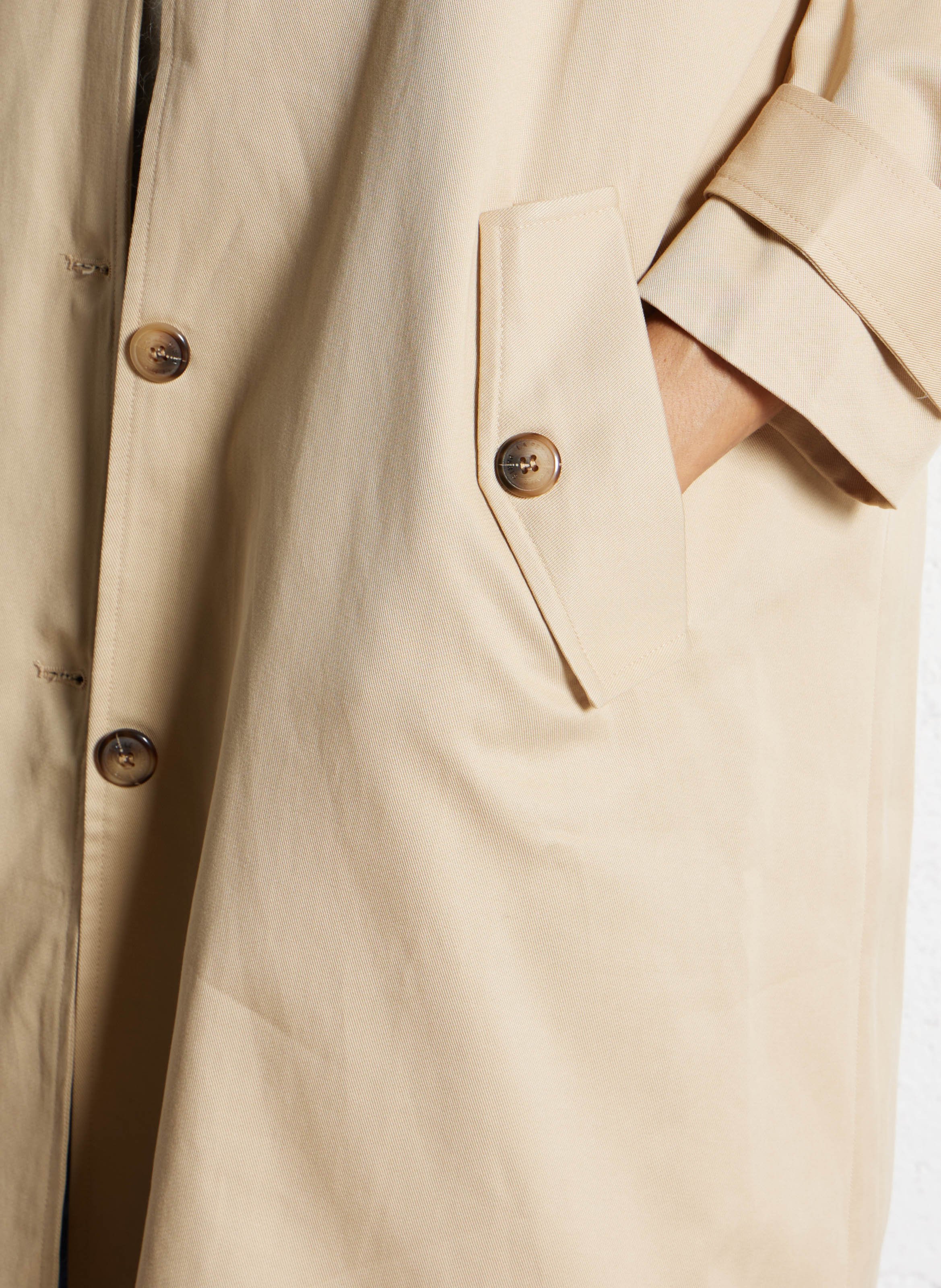 Trench col classique en coton mélangé LA PETITE ETOILE Beige