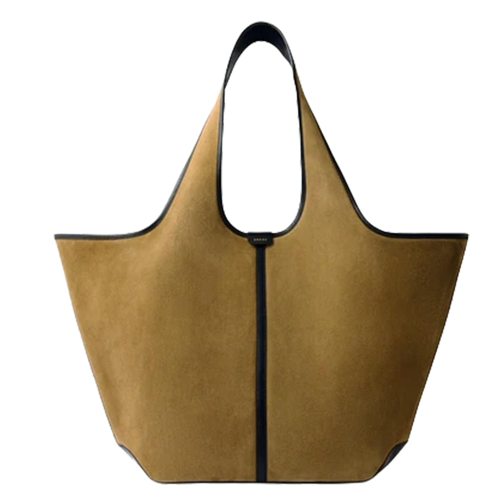 Leather tote bag SOEUR Brown