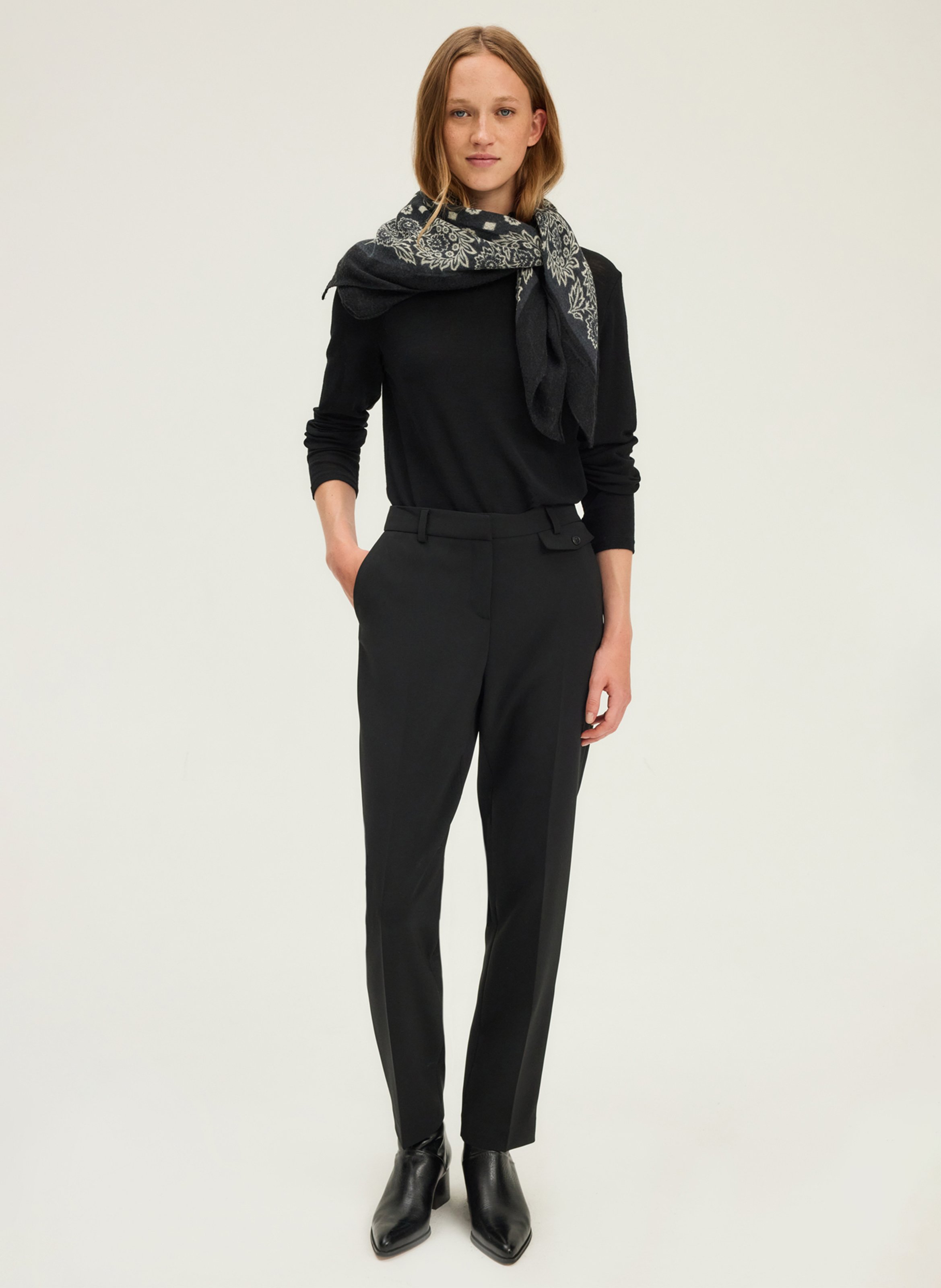 Pantalon droit PABLO Noir