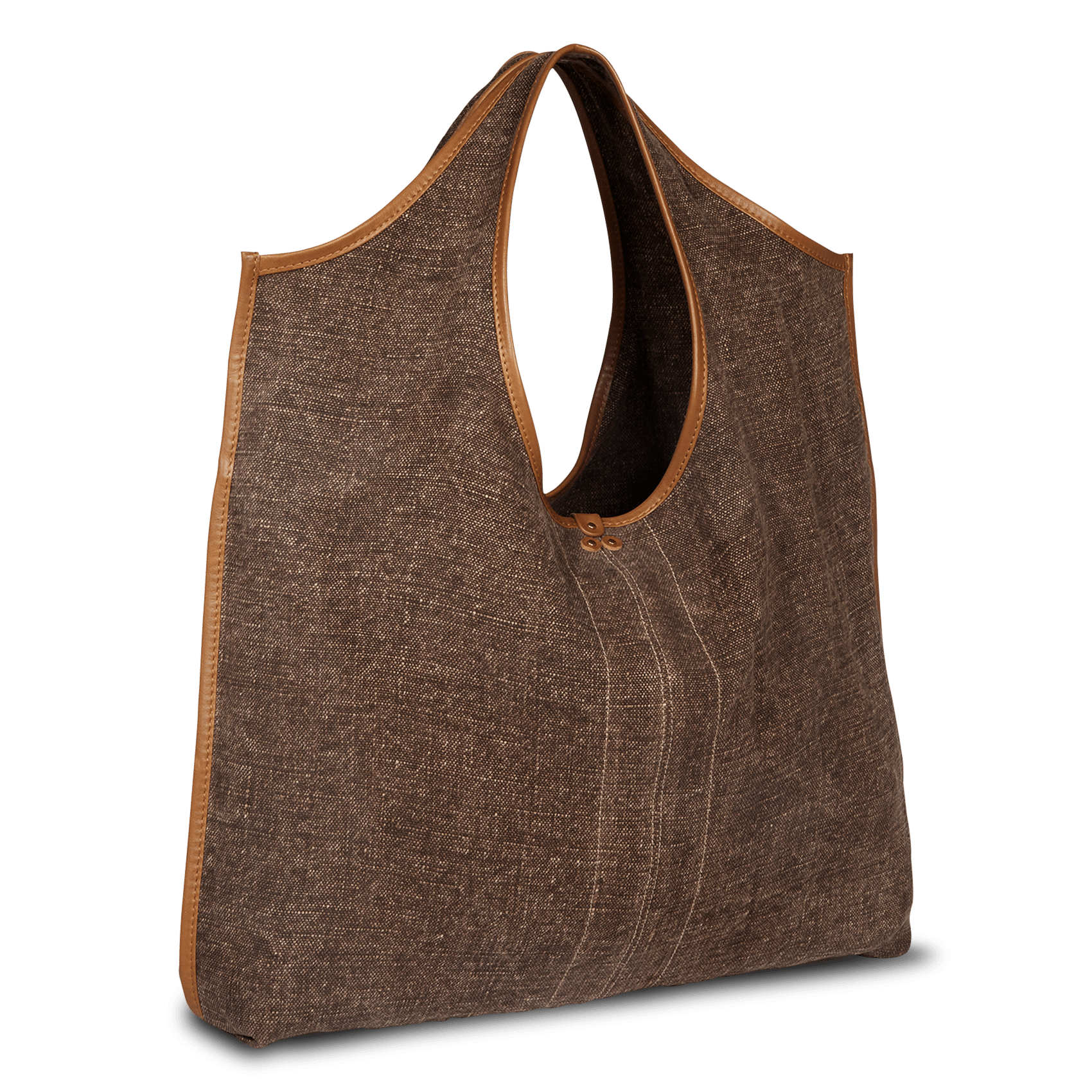 Sac cabas en lin mélangé JEROME DREYFUSS Marron